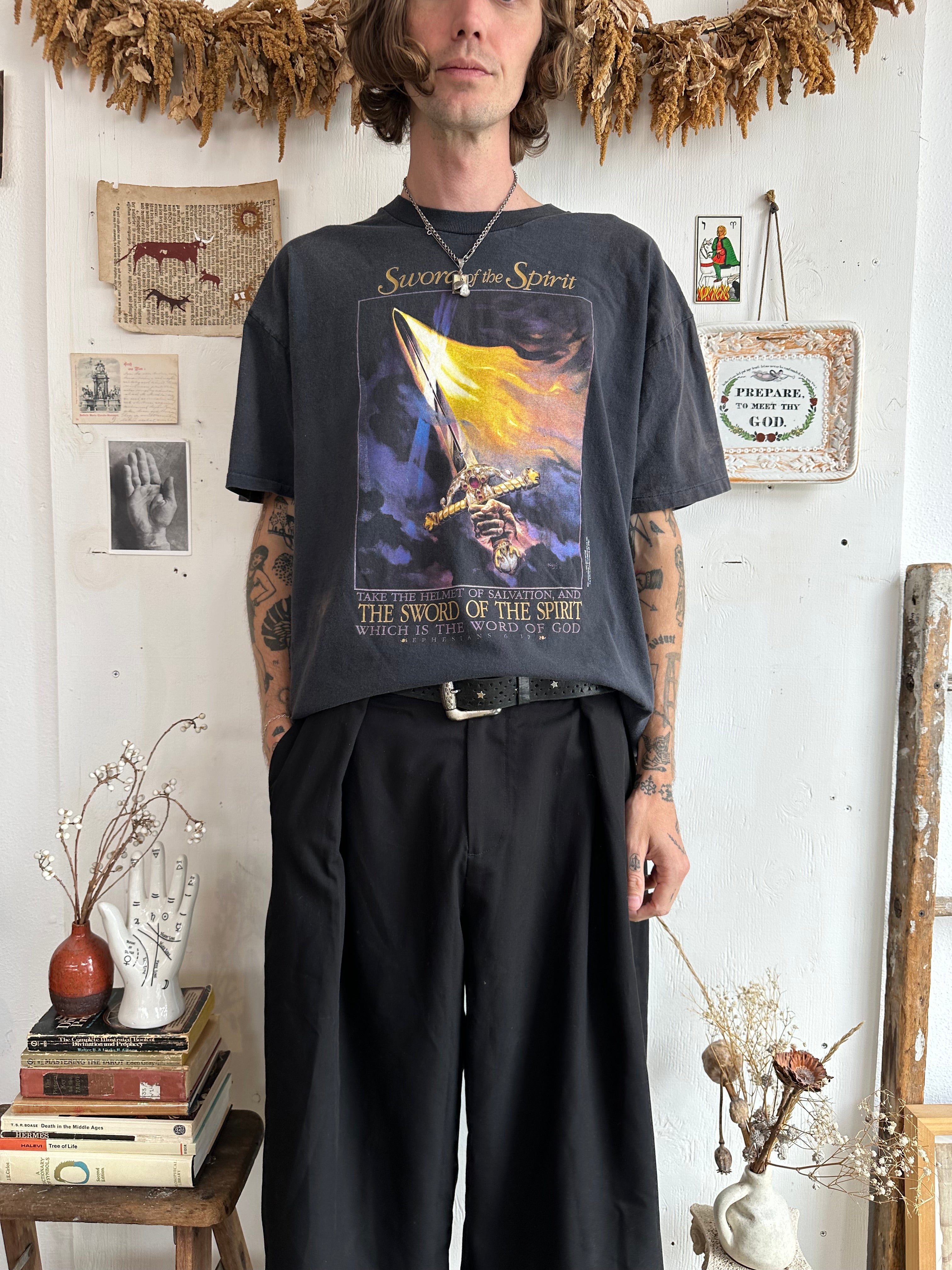 1992 Faded Sword of the Spirit T-Shirt (XL)