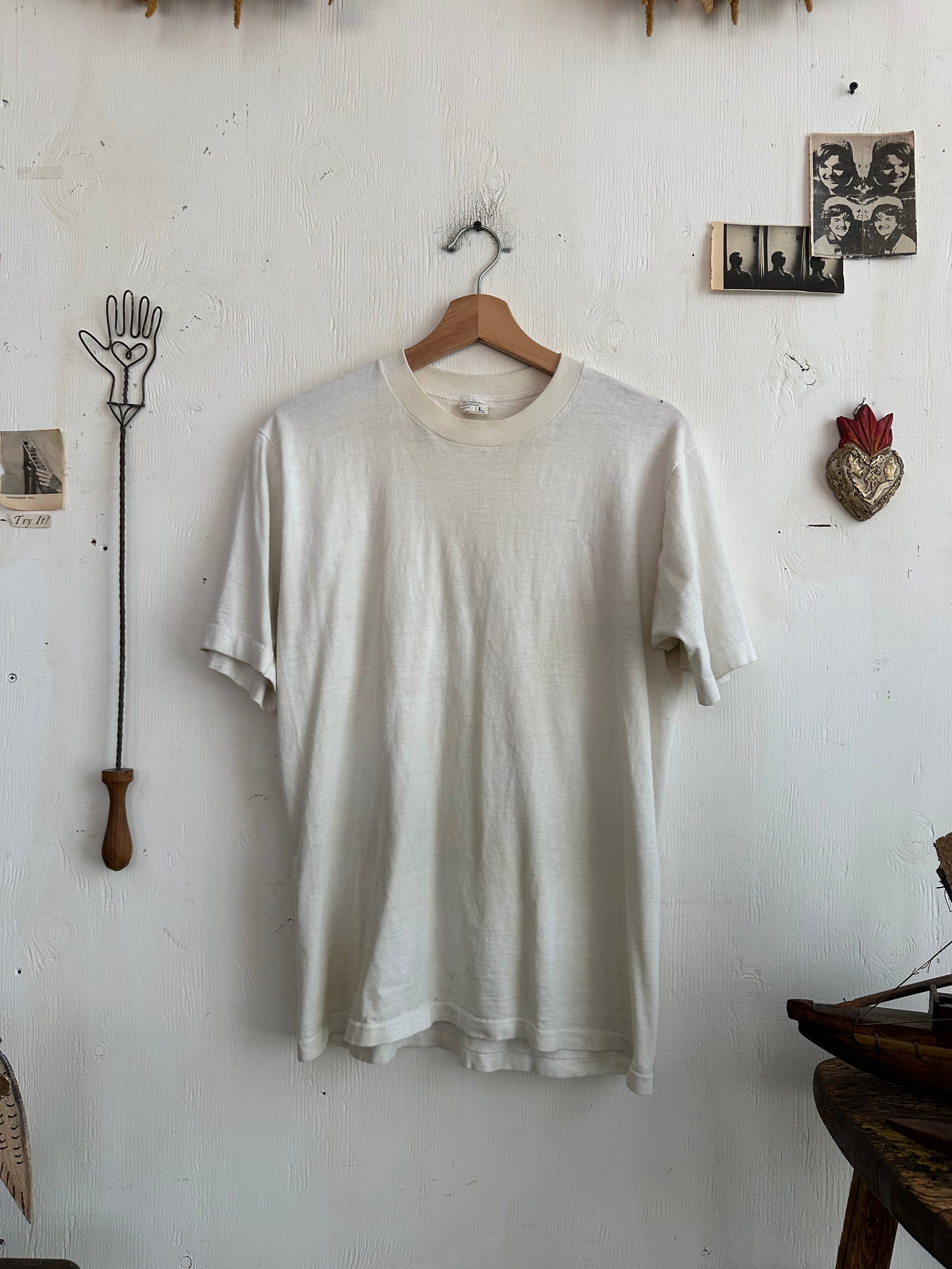 1970s Well Worn White Tee