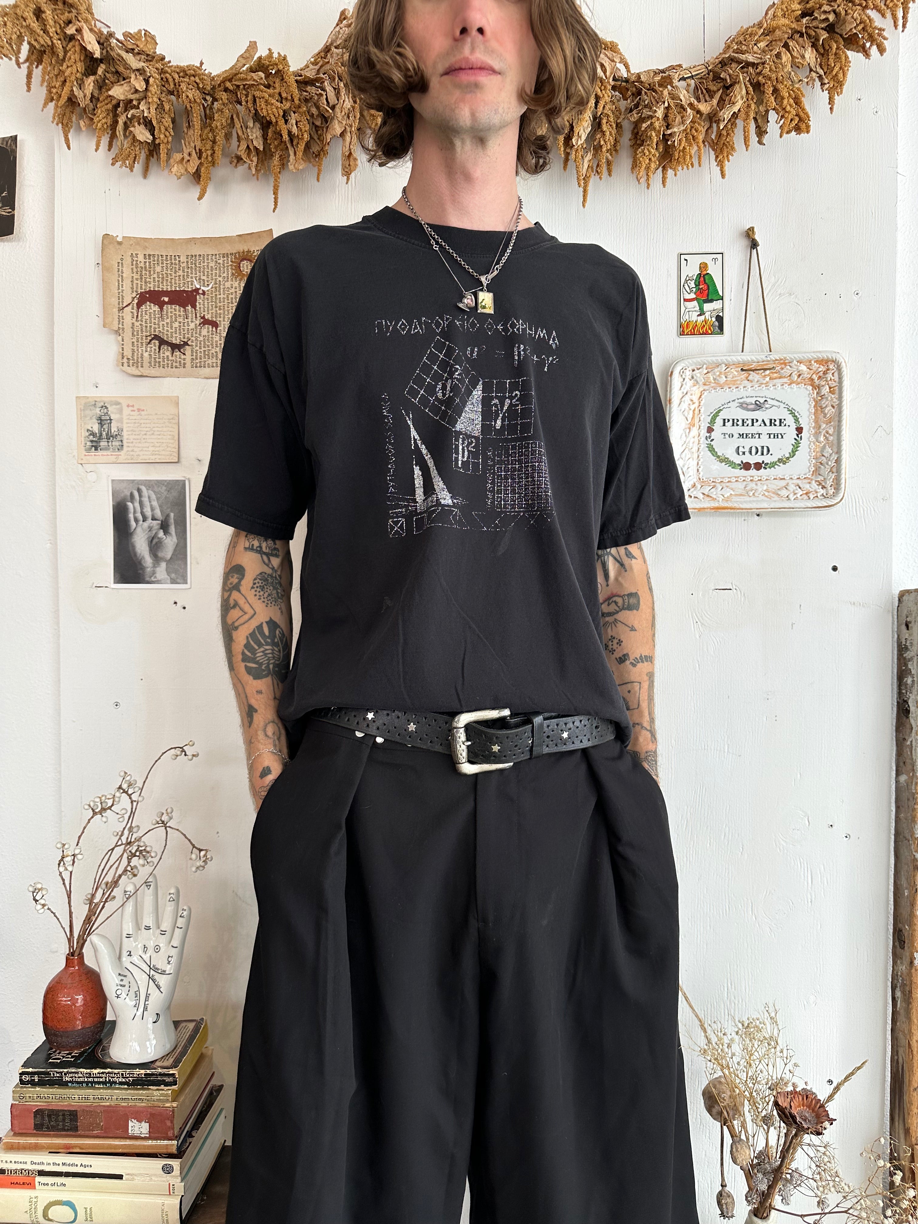 1990s Faded Pythagoras T-Shirt (XL)