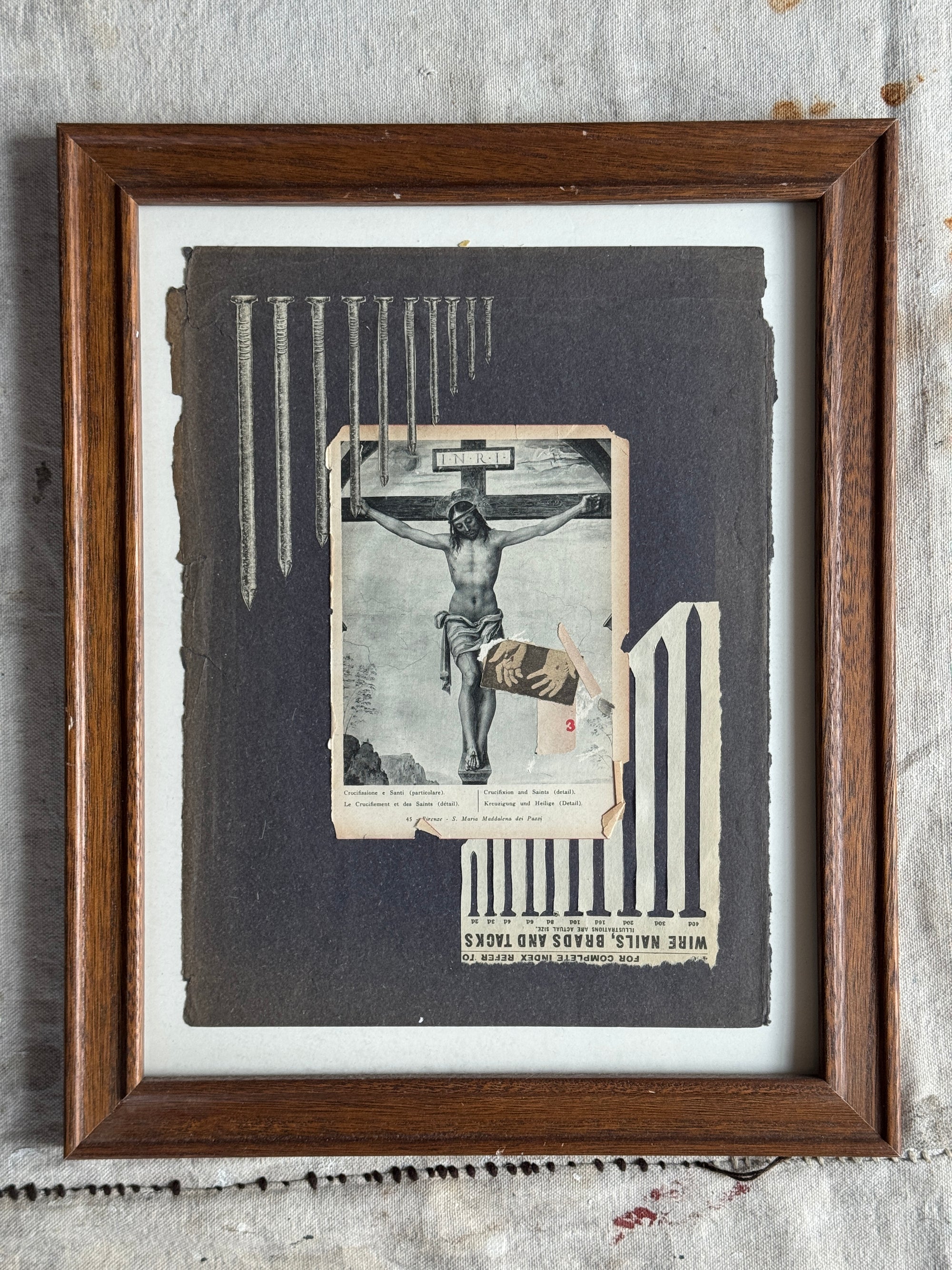 "Nailed in Three Places" Collage