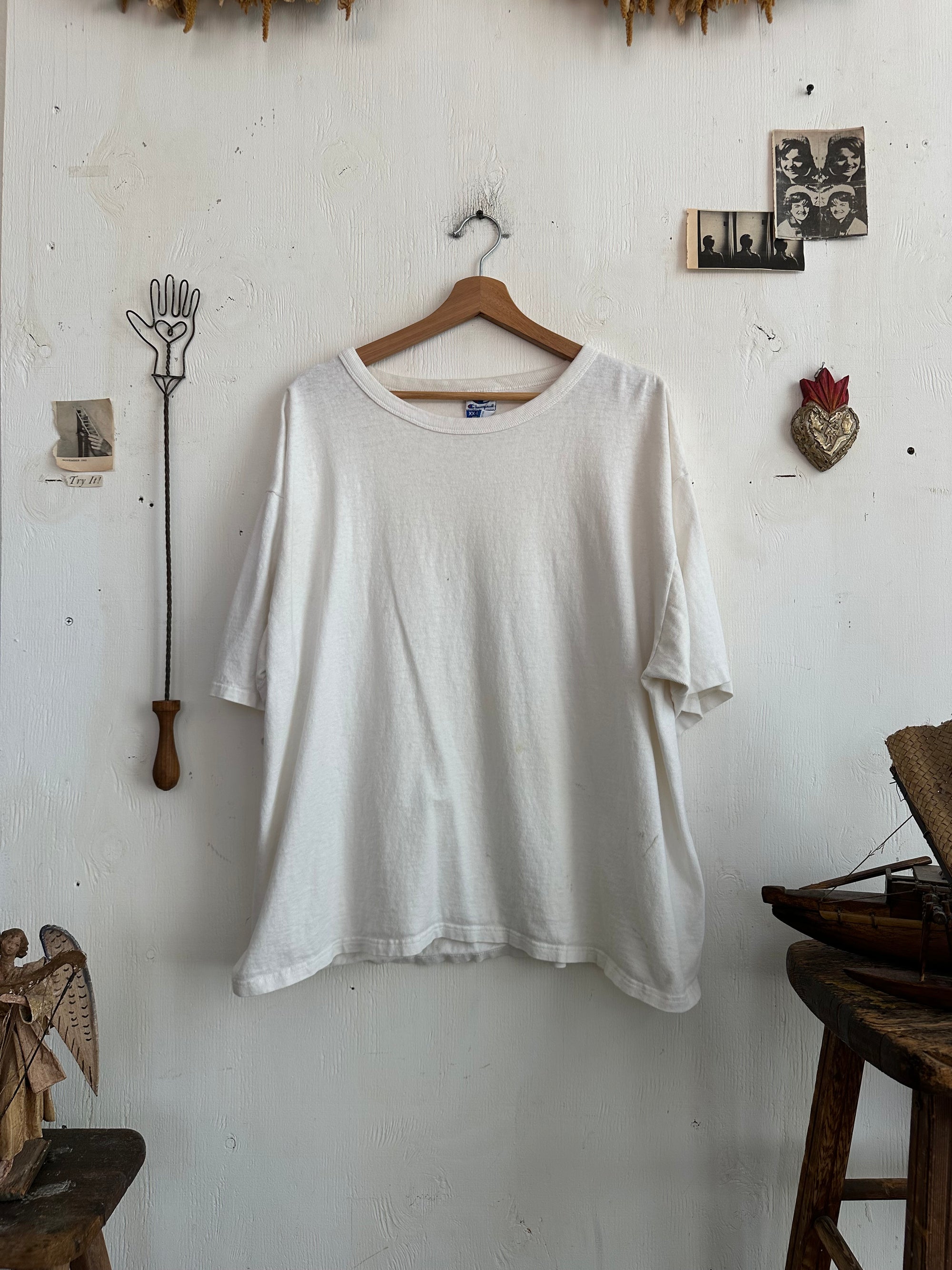 1990s Oversized Champion White Tee