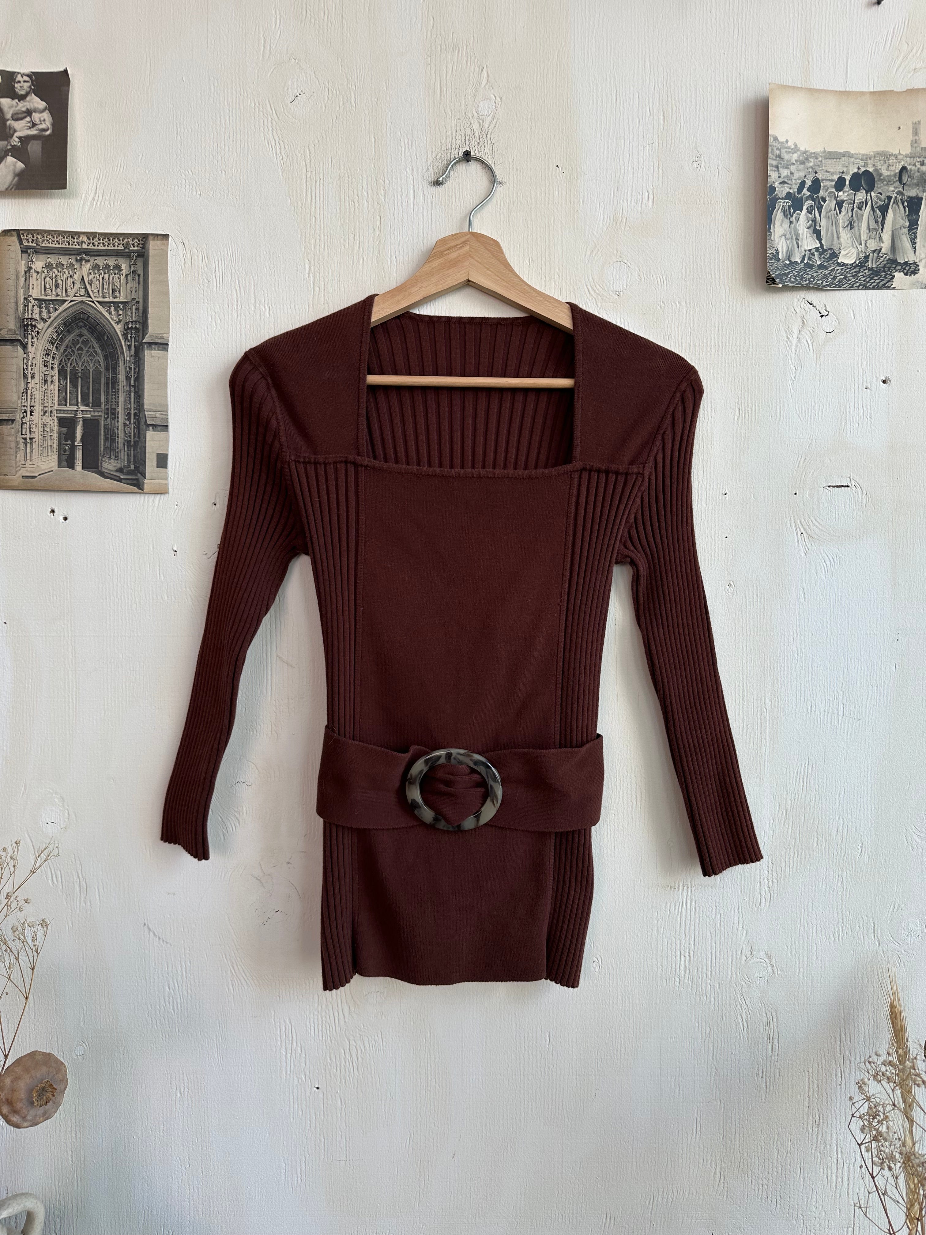 1970s Chunky Buckle Knit (S/M)