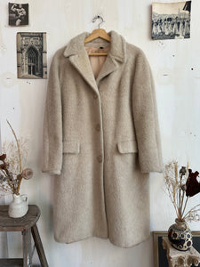 1960s Shaggy Alpaca Overcoat (M/L)