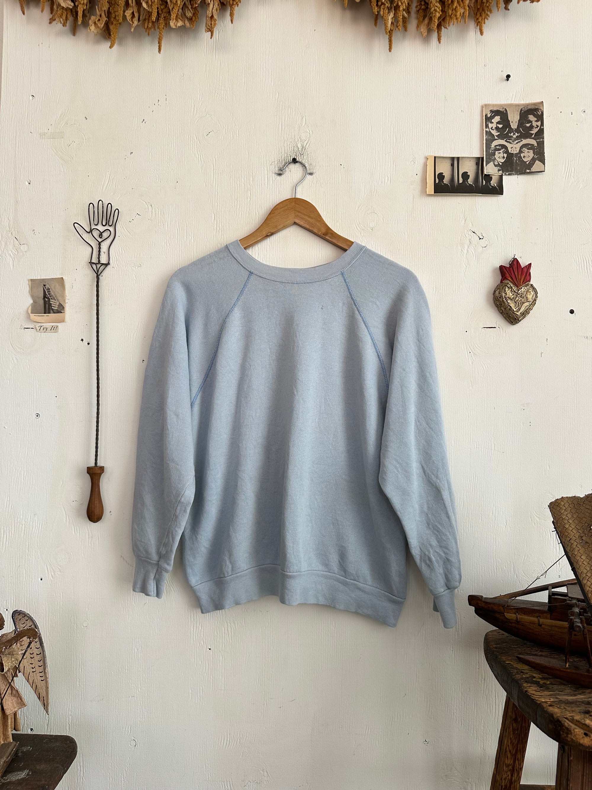 1980s Light Blue Sweatshirt