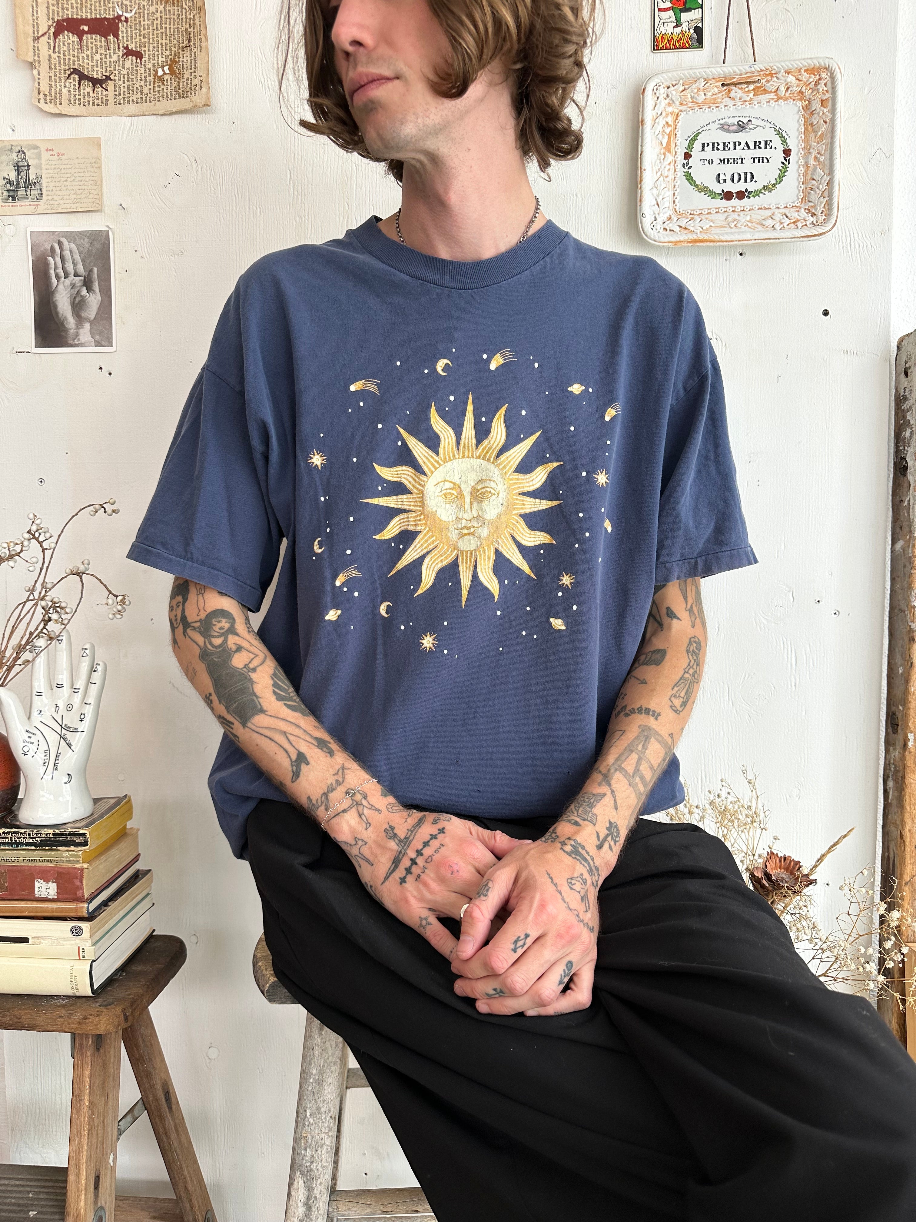 1990s Sun and Stars T-Shirt (XXL)