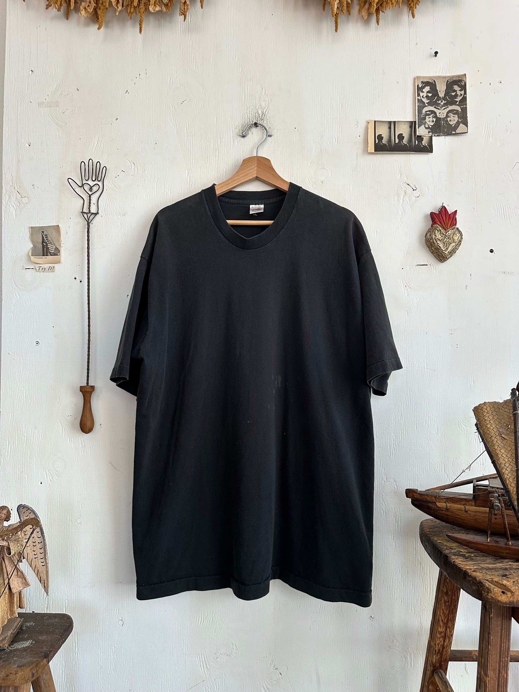 1990s Oversized Well Worn Black Blank