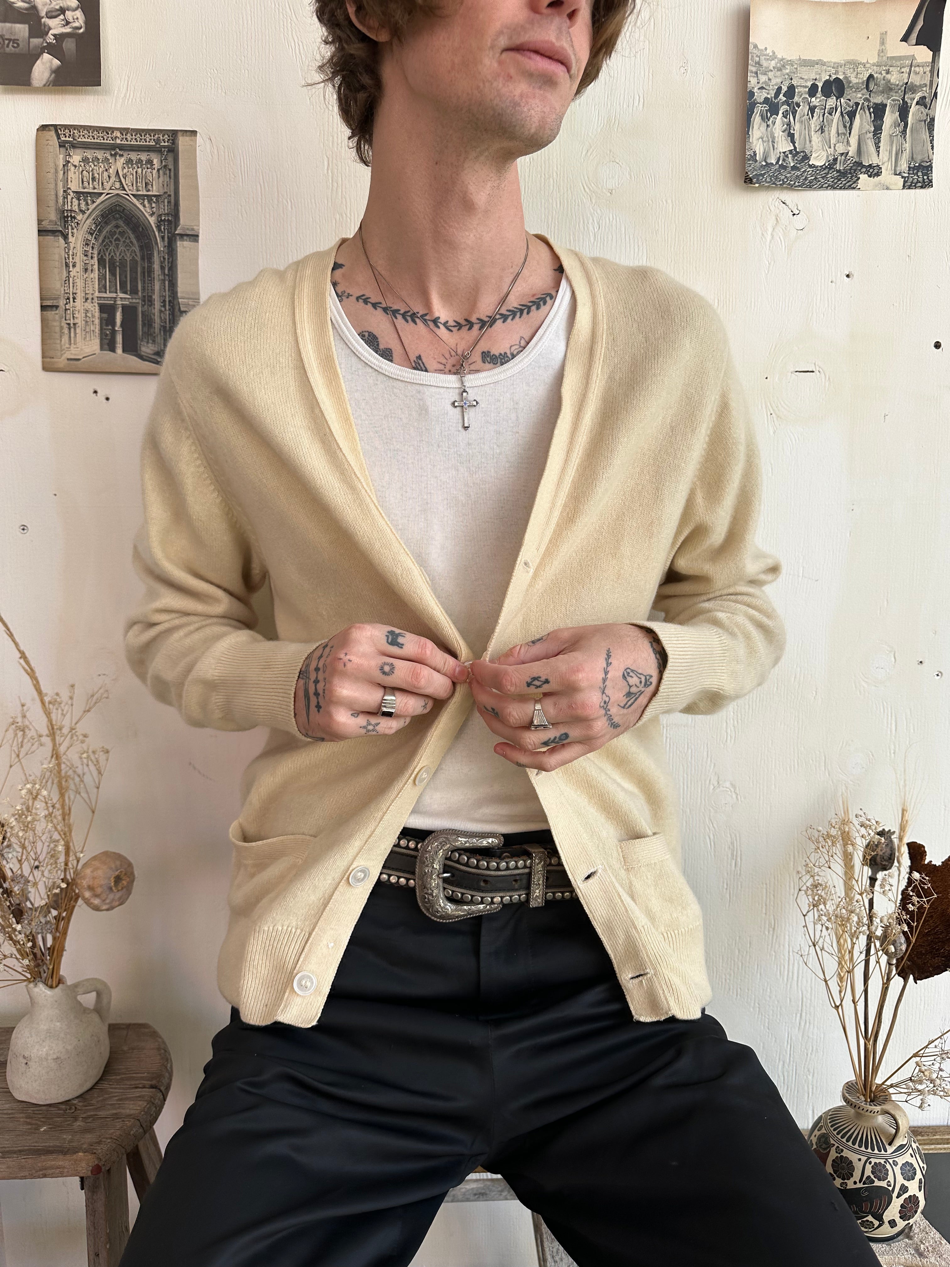 1980s Cashmere Cardigan (M)