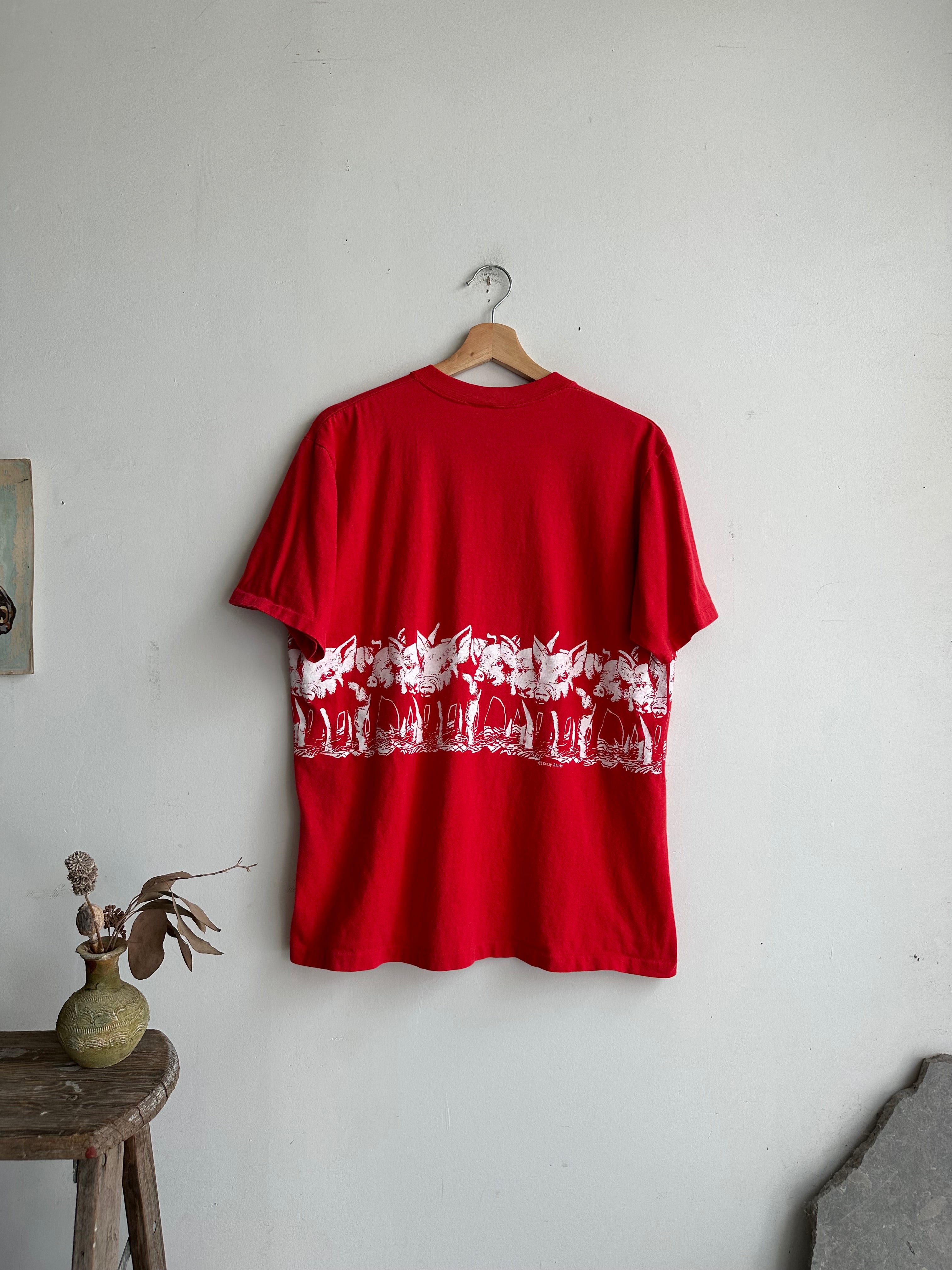 1970s All-Around Pigs T-Shirt (L/XL)