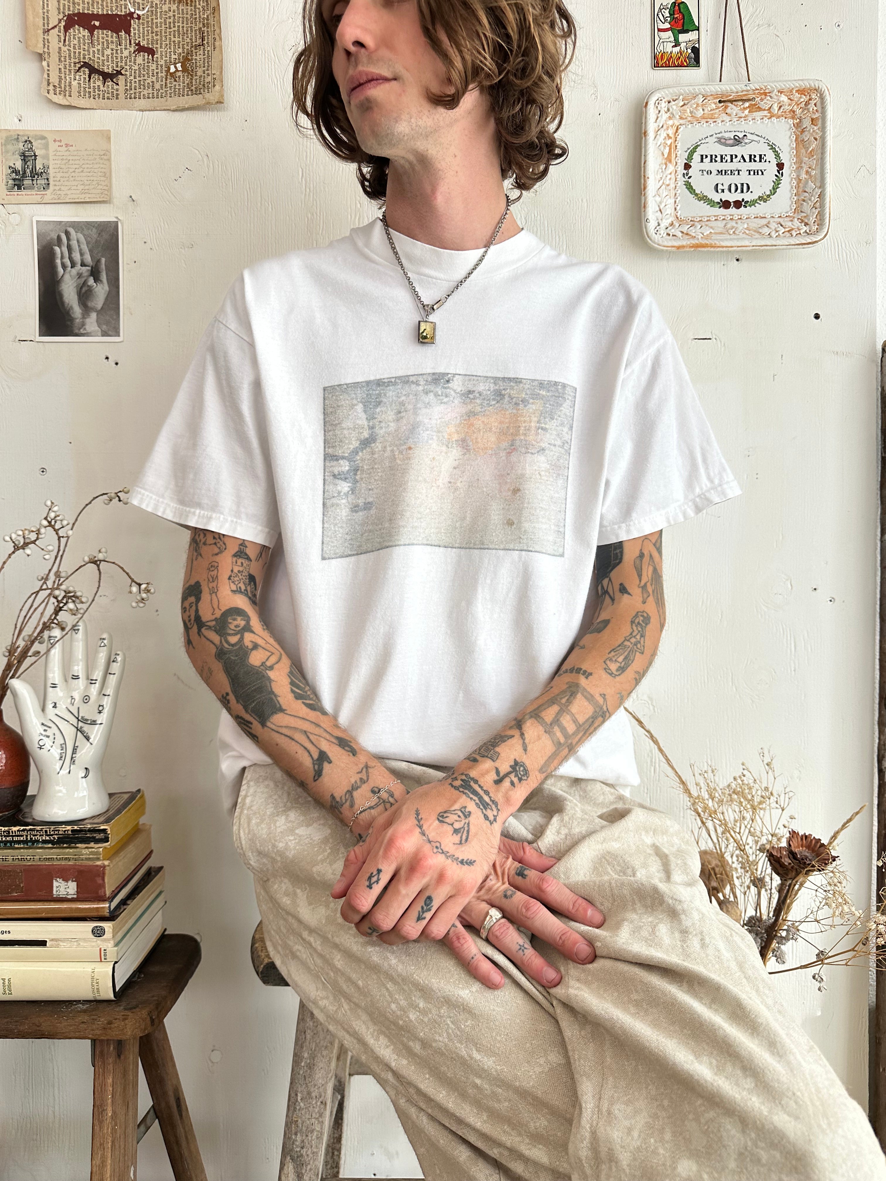 1990s Faded Map T-Shirt (L)