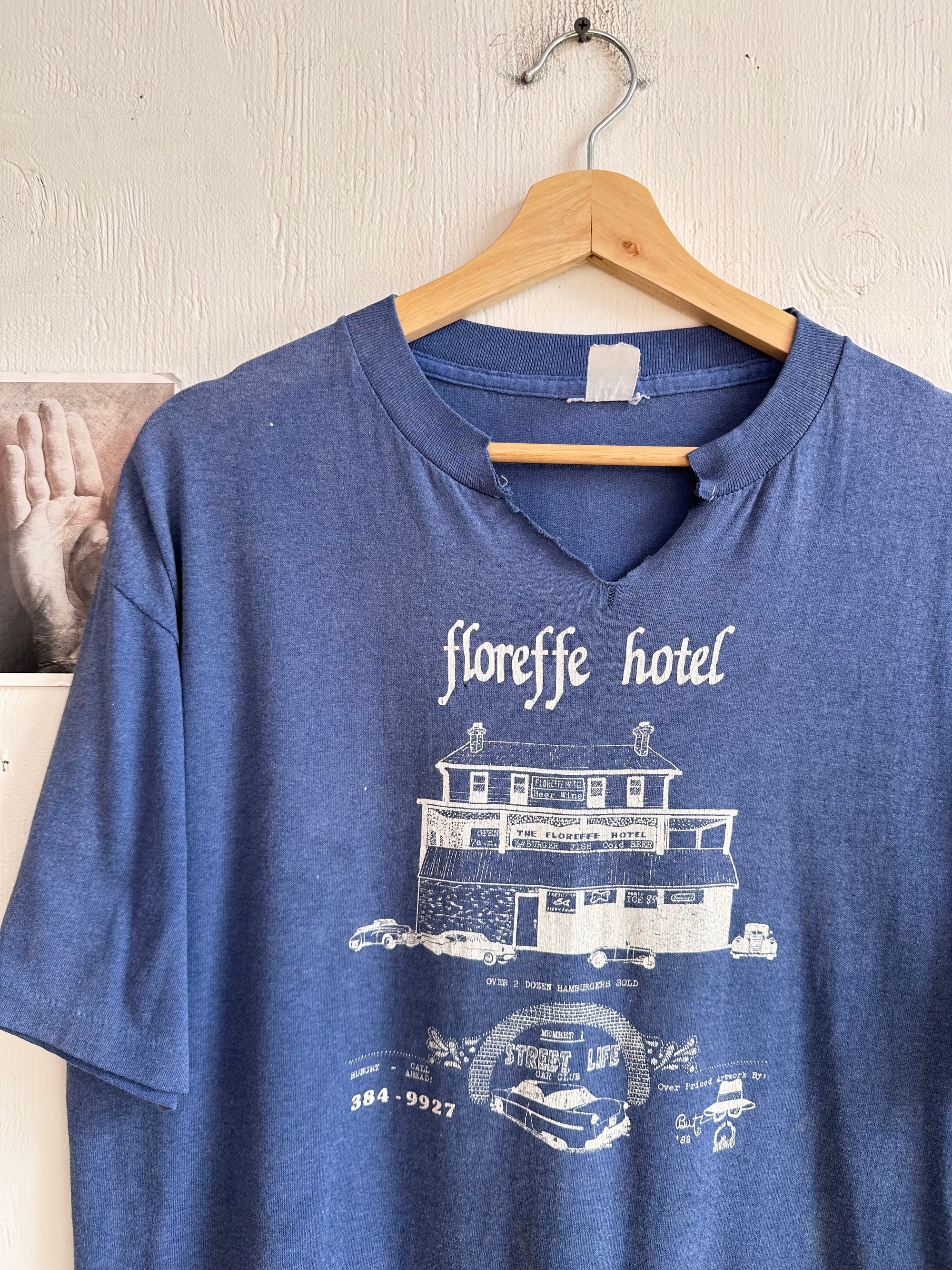 1988 Faded Floreffe Hotel Tee