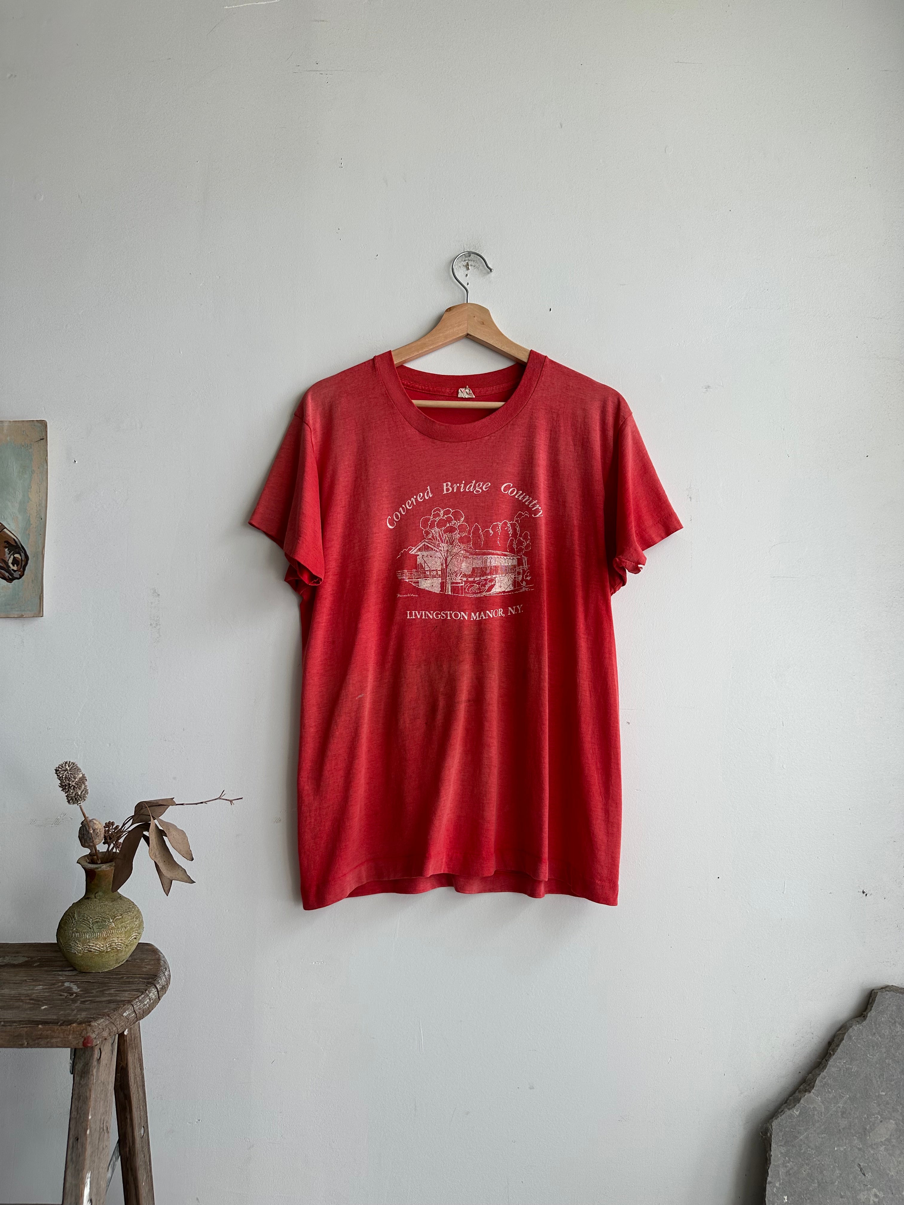 1980s Faded Bridge Country T-Shirt (L)