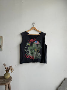 1990s Thrashed USA/USSR Muscle Tee (Boxy S)