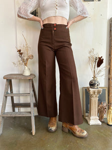 1970s Chocolate Brown Flares (27/29)