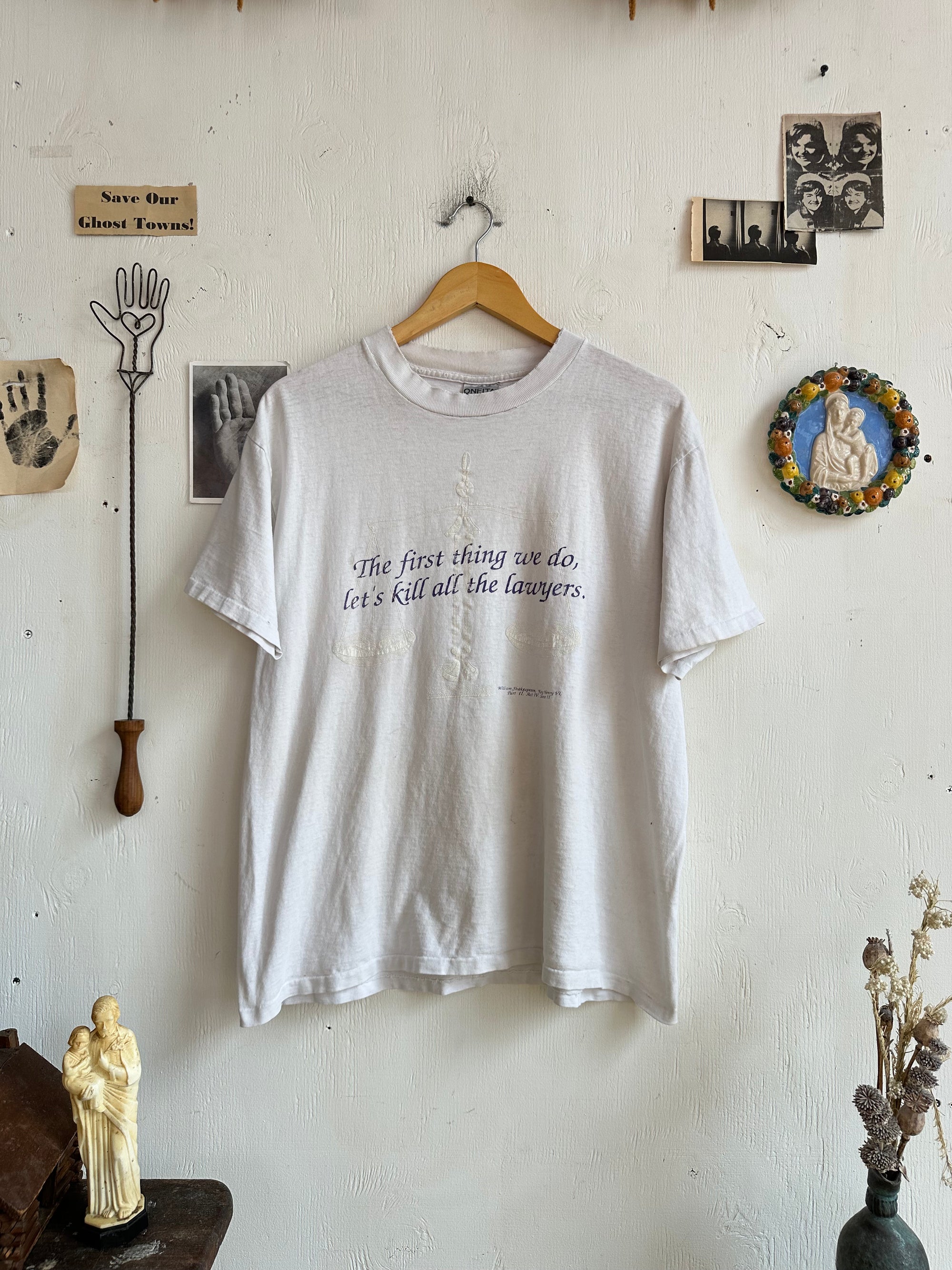 1990s Well Worn “Let’s Kill All The Lawyers” Tee