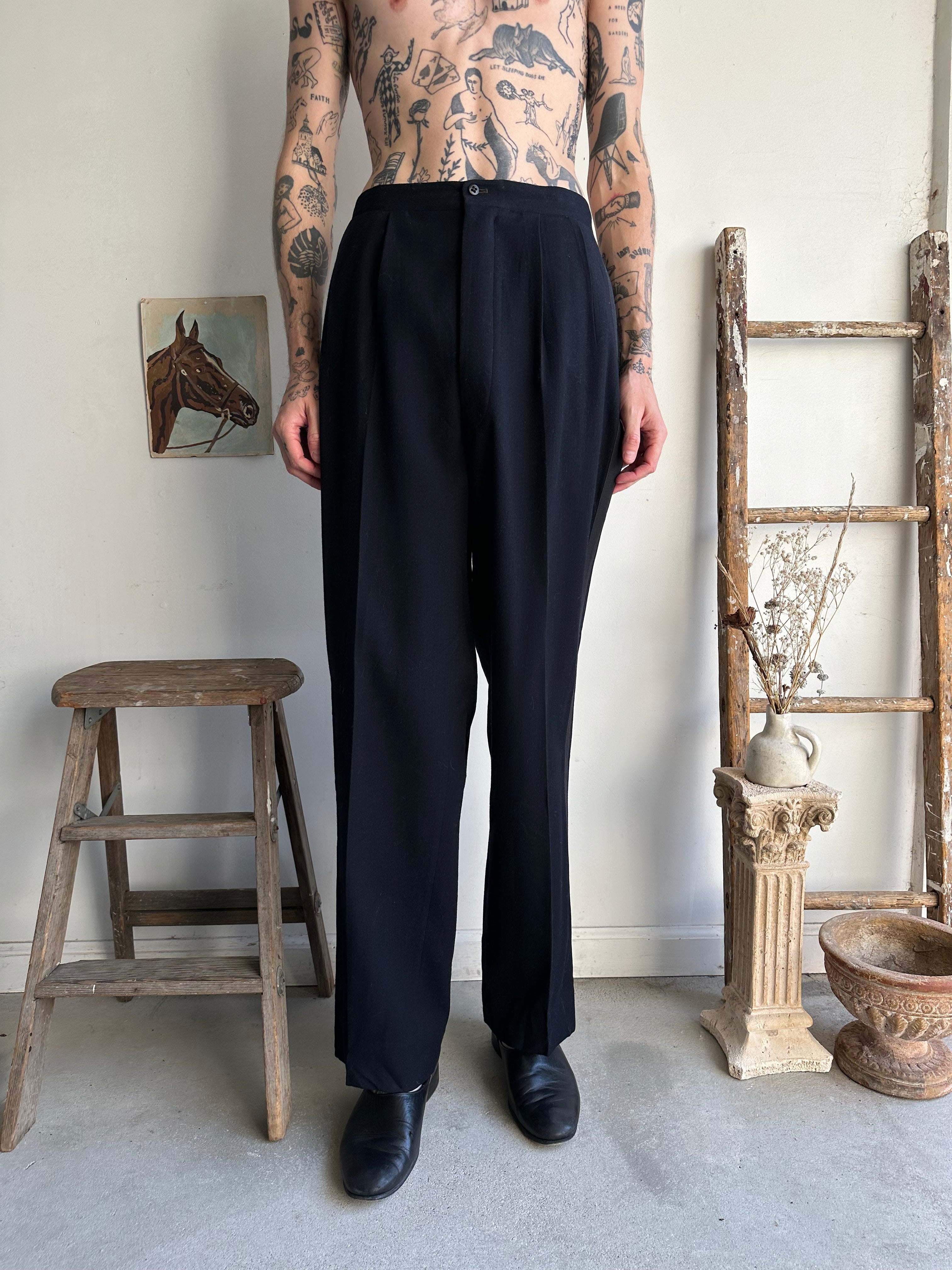 1960s Tuxedo Trousers (35 x 32)