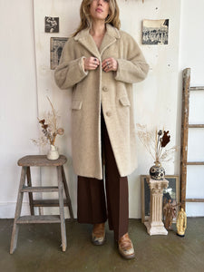 1960s Shaggy Alpaca Overcoat (M/L)