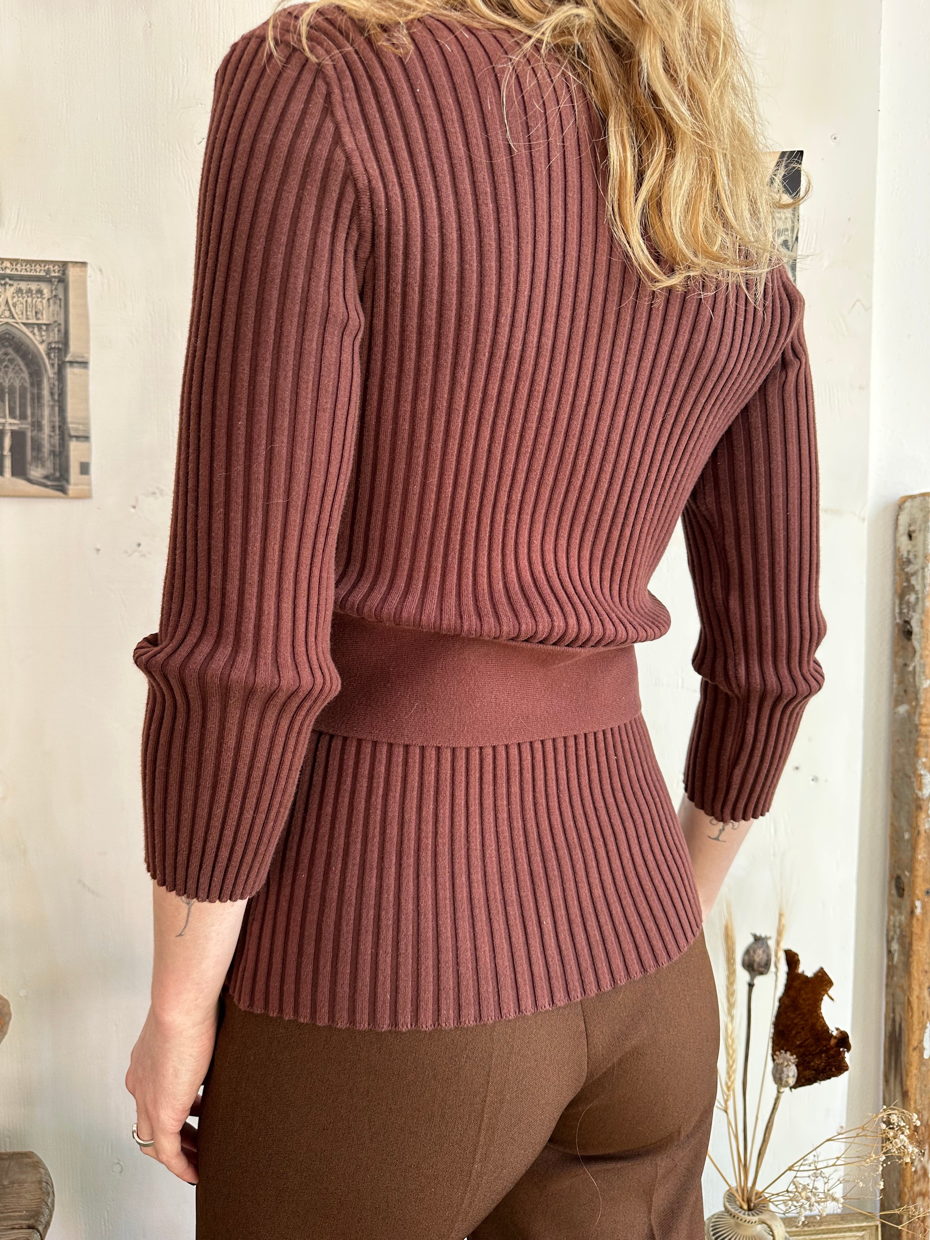 1970s Chunky Buckle Knit (S/M)