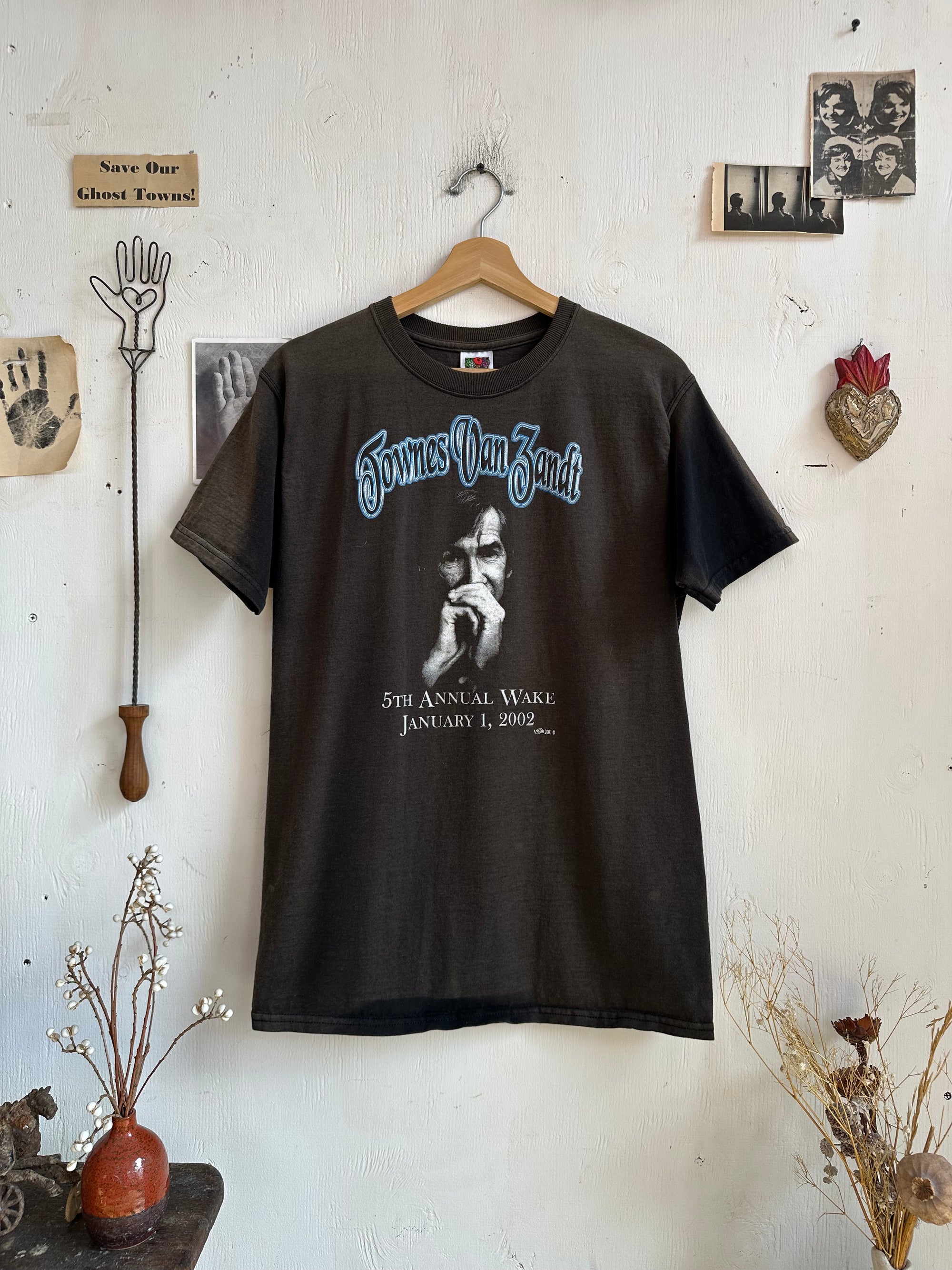 2001 Faded Townes Van Zandt Annual Wake Tee