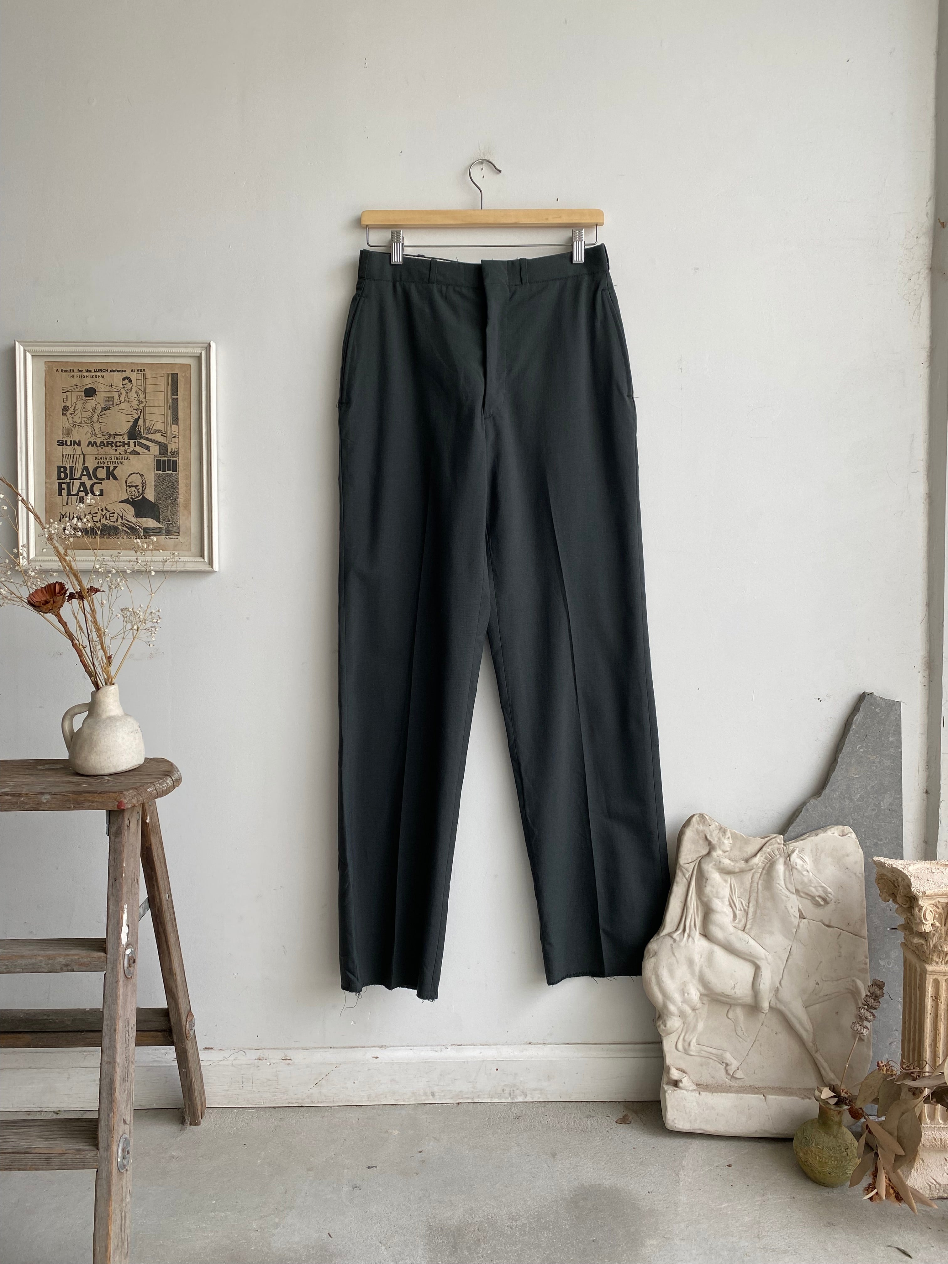 1980s Green Military Trousers (29 x 32)