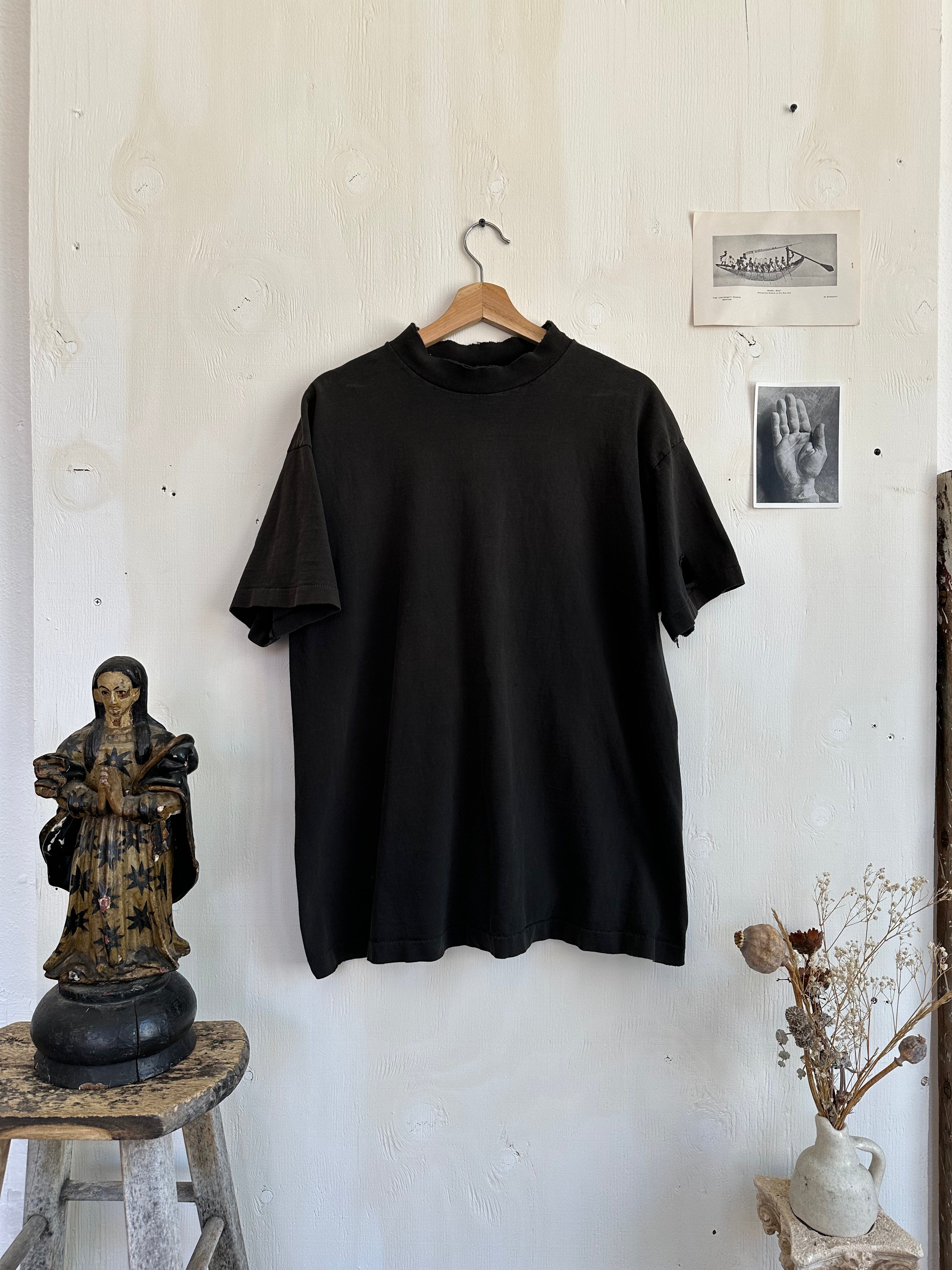 1980s Thrashed Mock Neck Tee (XL)
