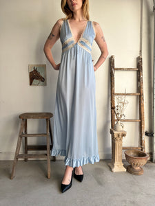 1960s Light Blue Slip Dress (S/M)