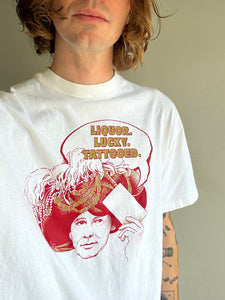 1990s Liquor Lucky Tattooed T-Shirt (XXL)