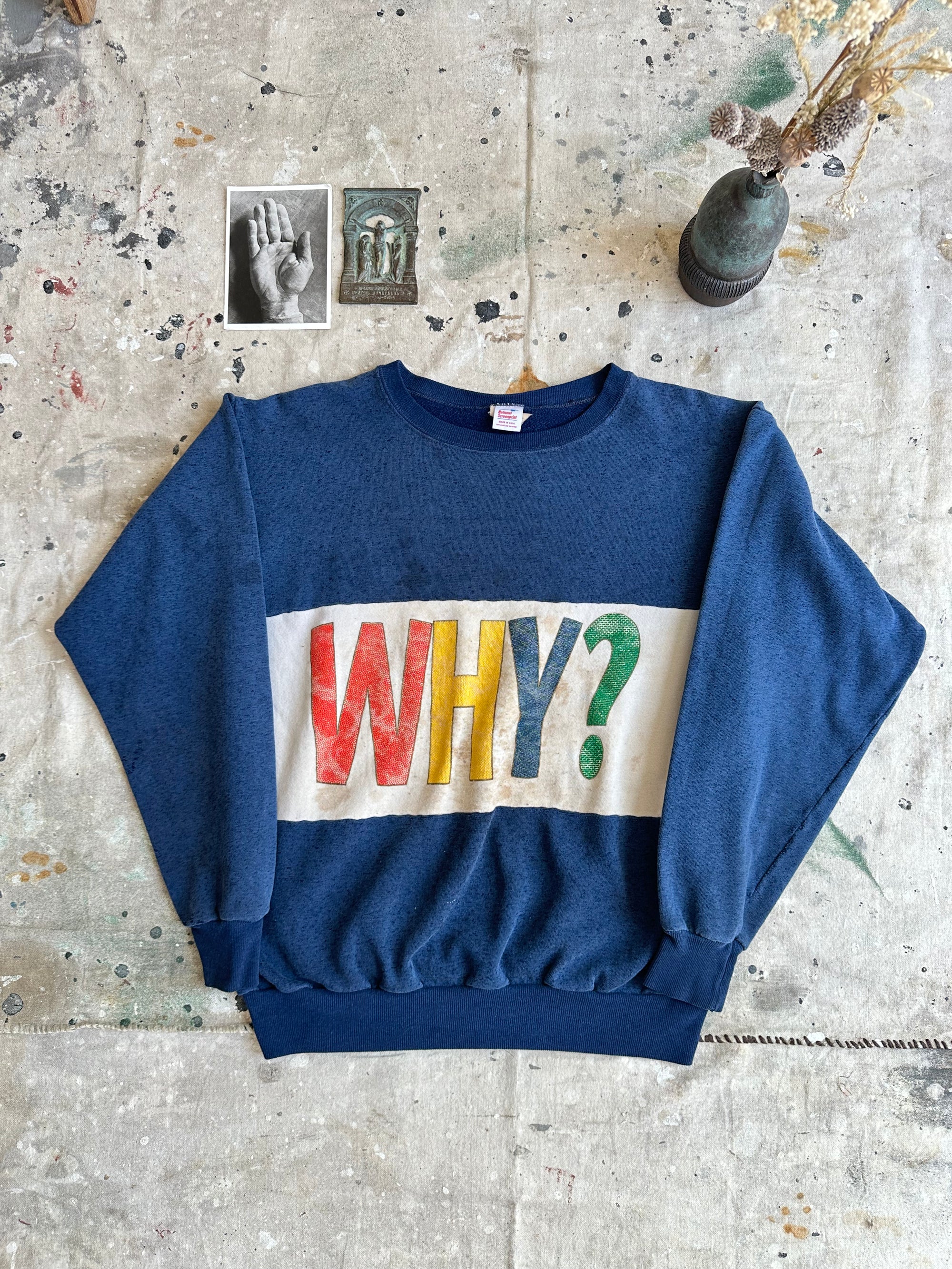 1970s Well Worn WHY? Sweatshirt