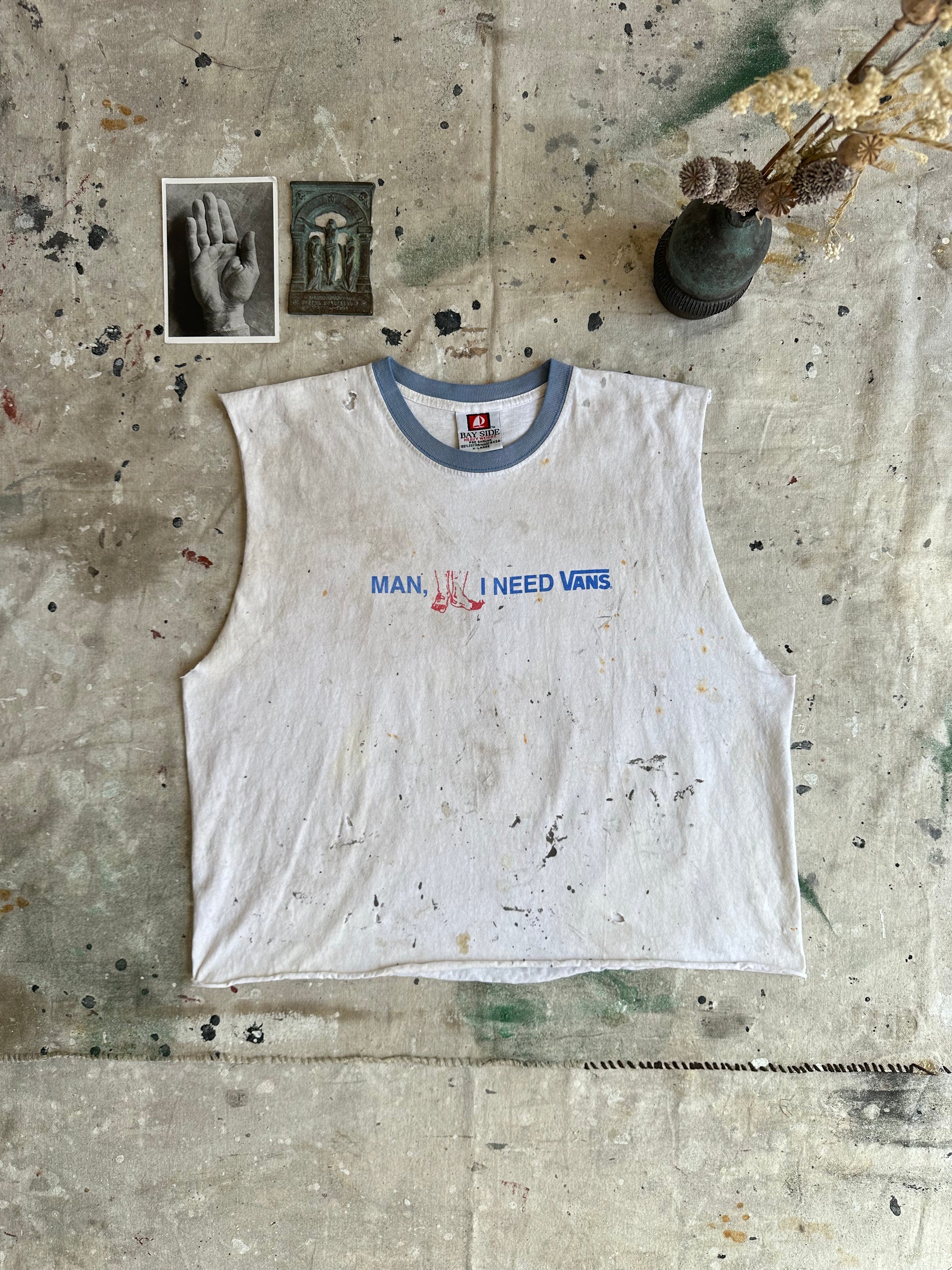 1990s Thrashed “Man, I Need Vans” Muscle Tee
