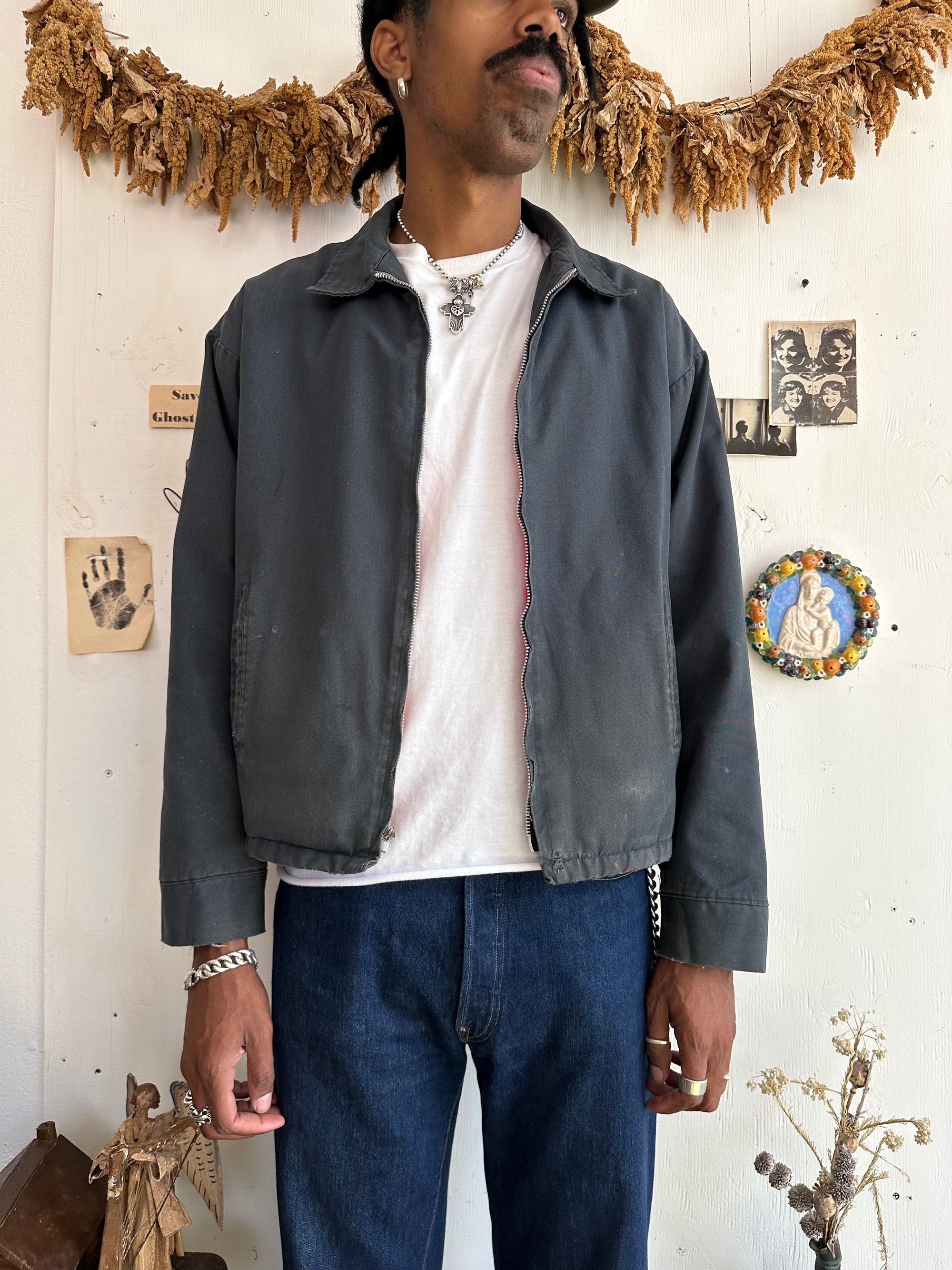 1960s Well Worn Faded Slate Big Mac Jacket