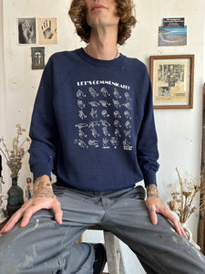 1980s Sign Language Sweatshirt (Boxy M)