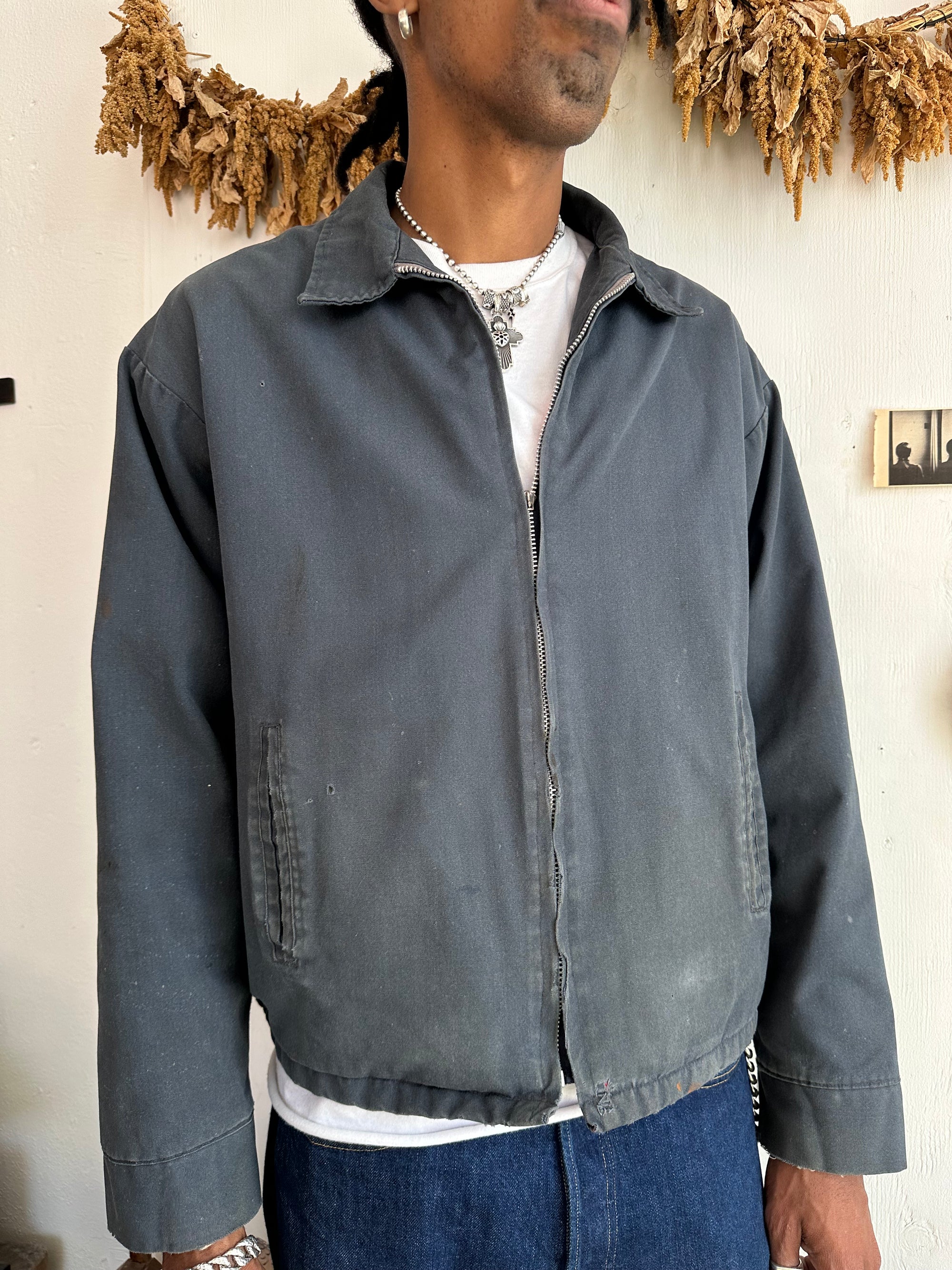 1960s Well Worn Faded Slate Big Mac Jacket