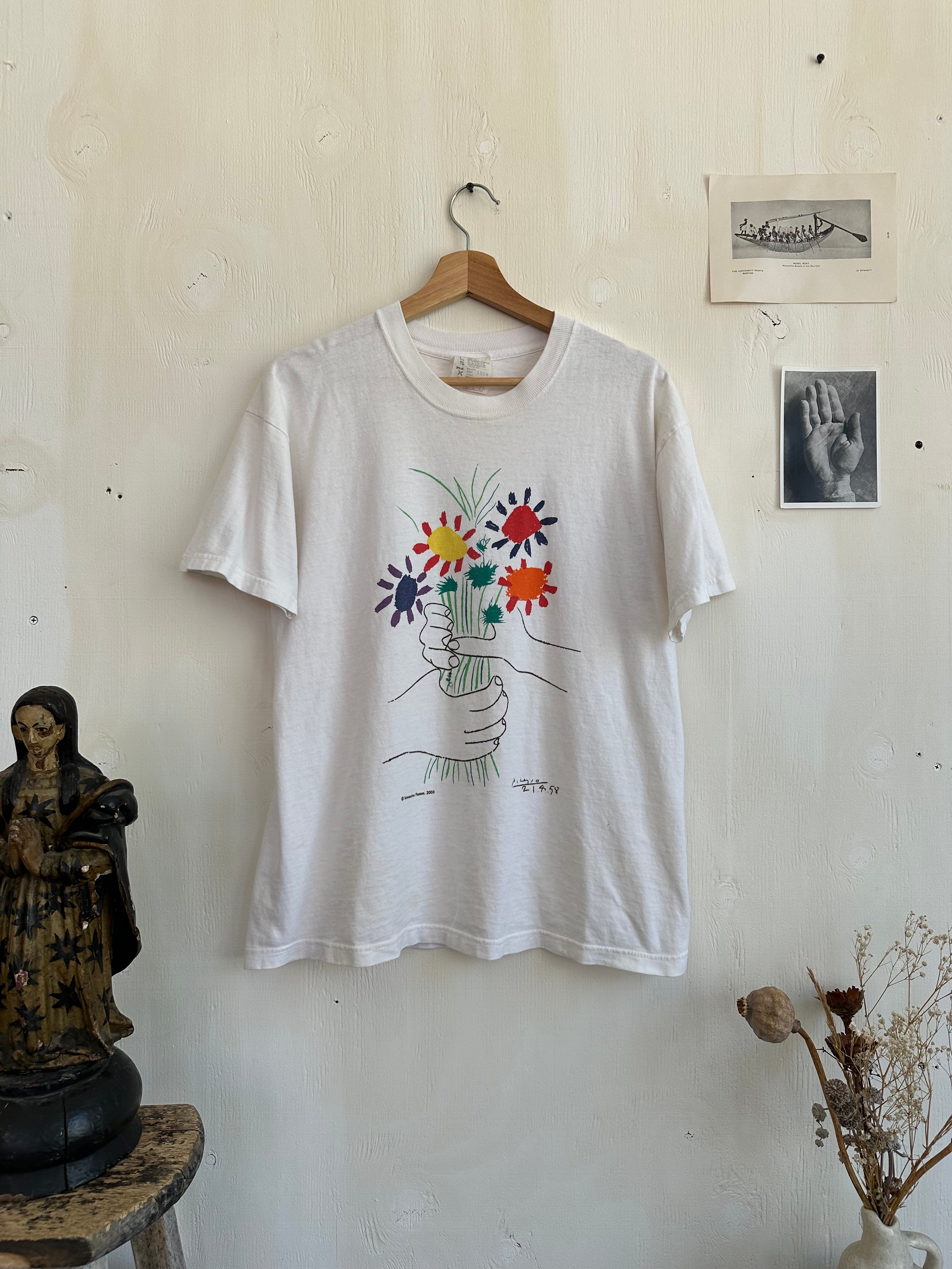 2003 Picasso Flowers Tee (Boxy L)