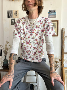 1980s Thrashed Floral T-Shirt (Boxy M)