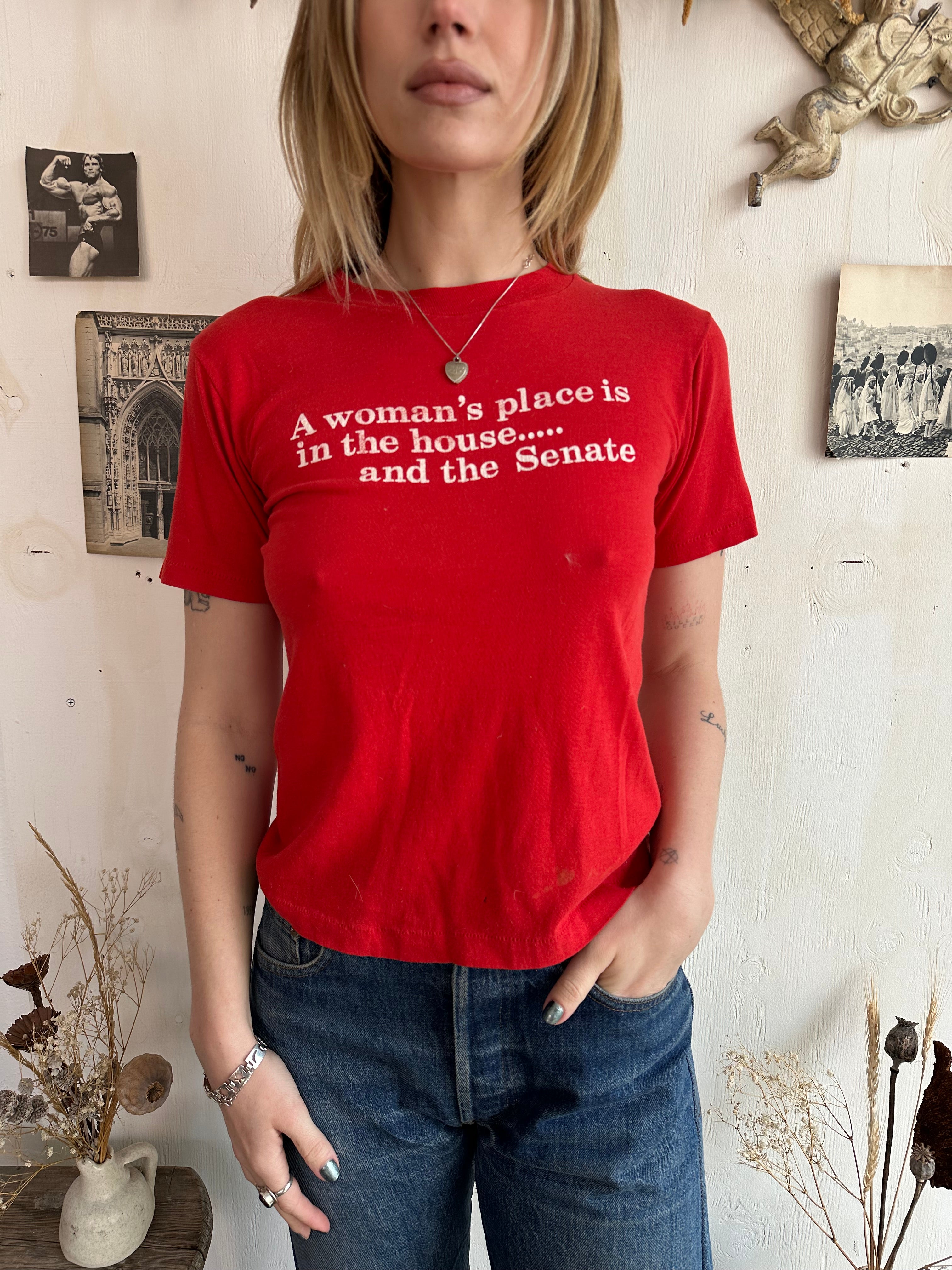 1970s A Woman’s Place T-Shirt (XS/S)