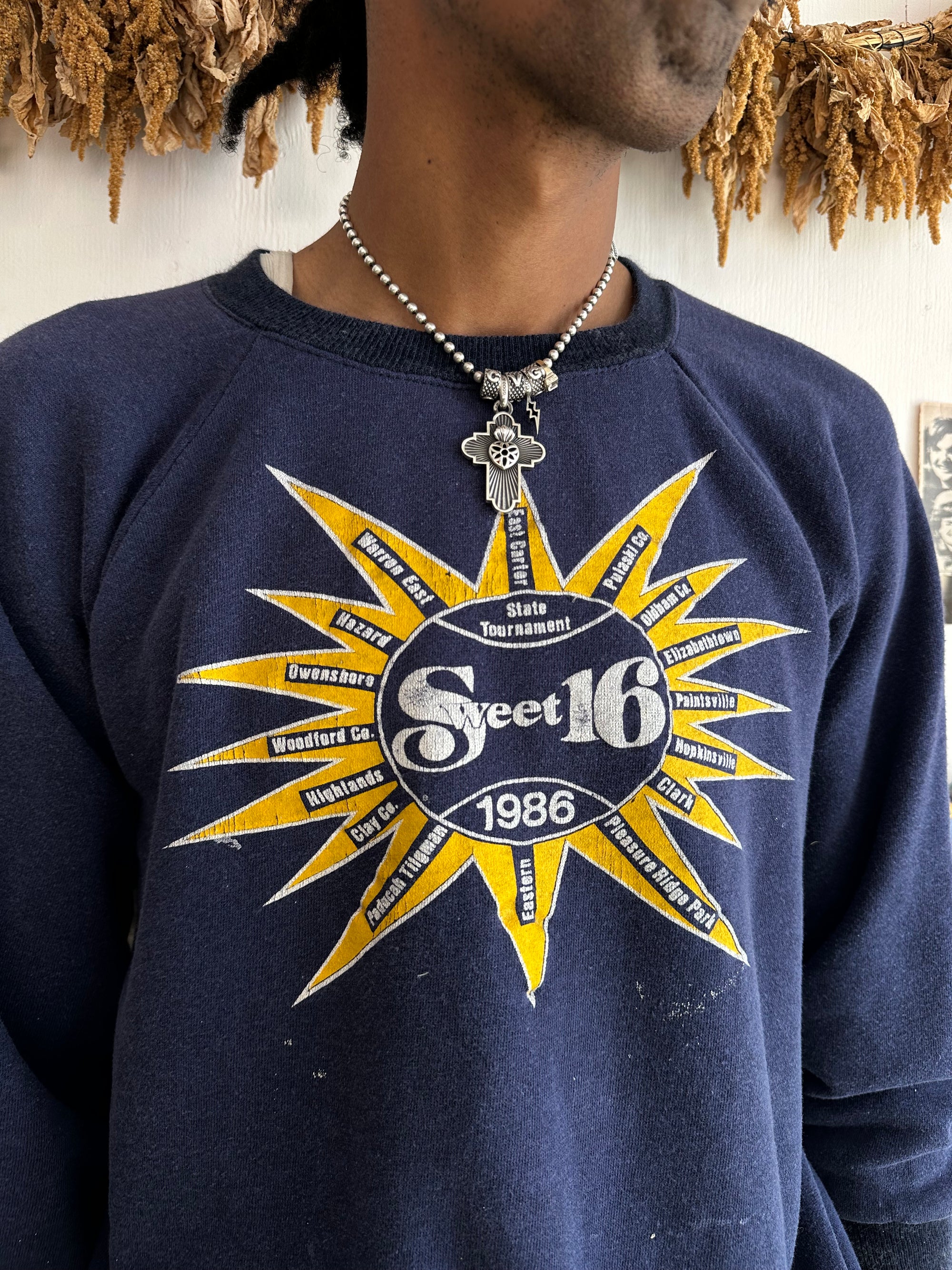 1986 Faded Two-Tone Sweet 16 Sweatshirt