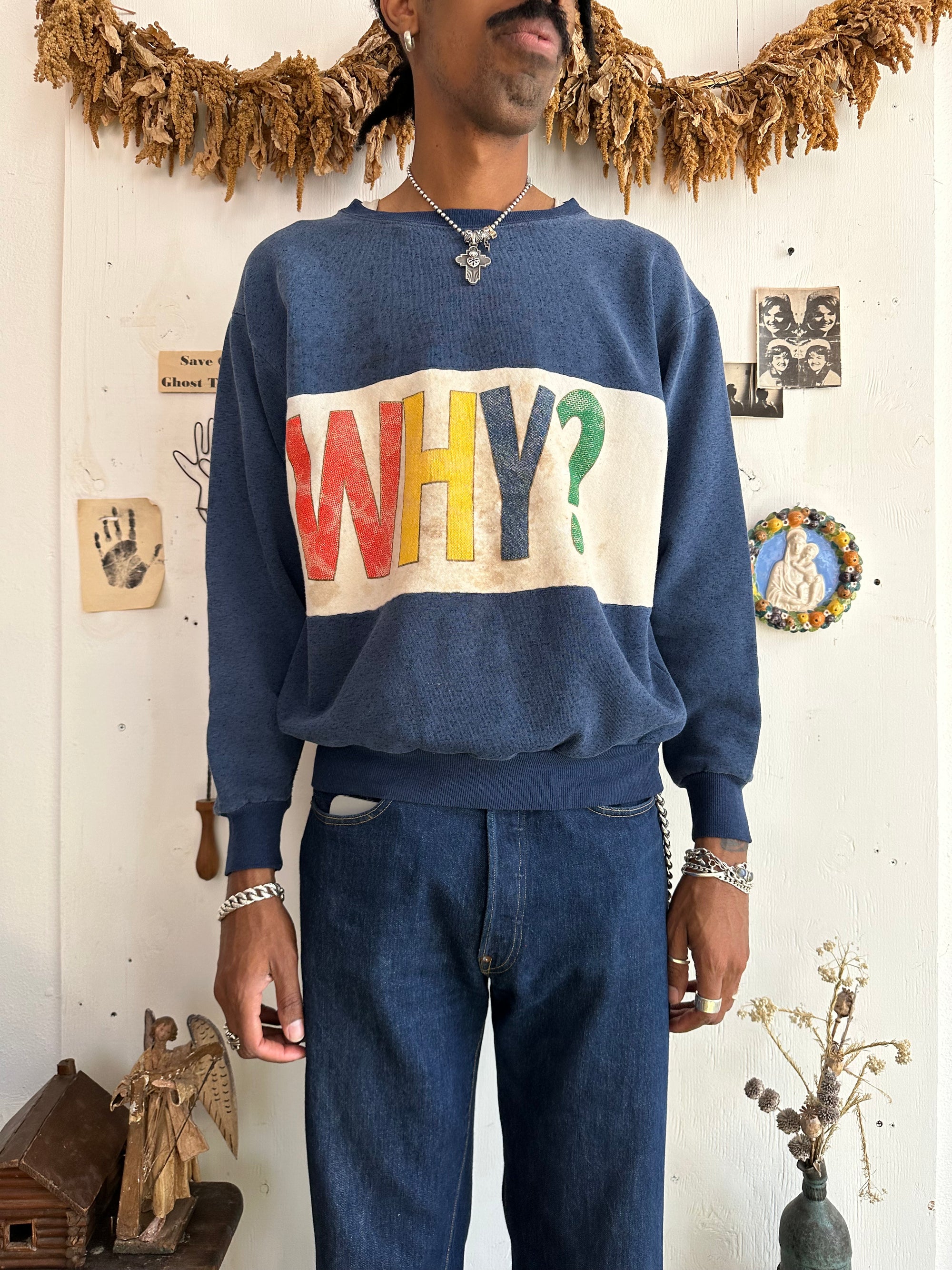 1970s Well Worn WHY? Sweatshirt