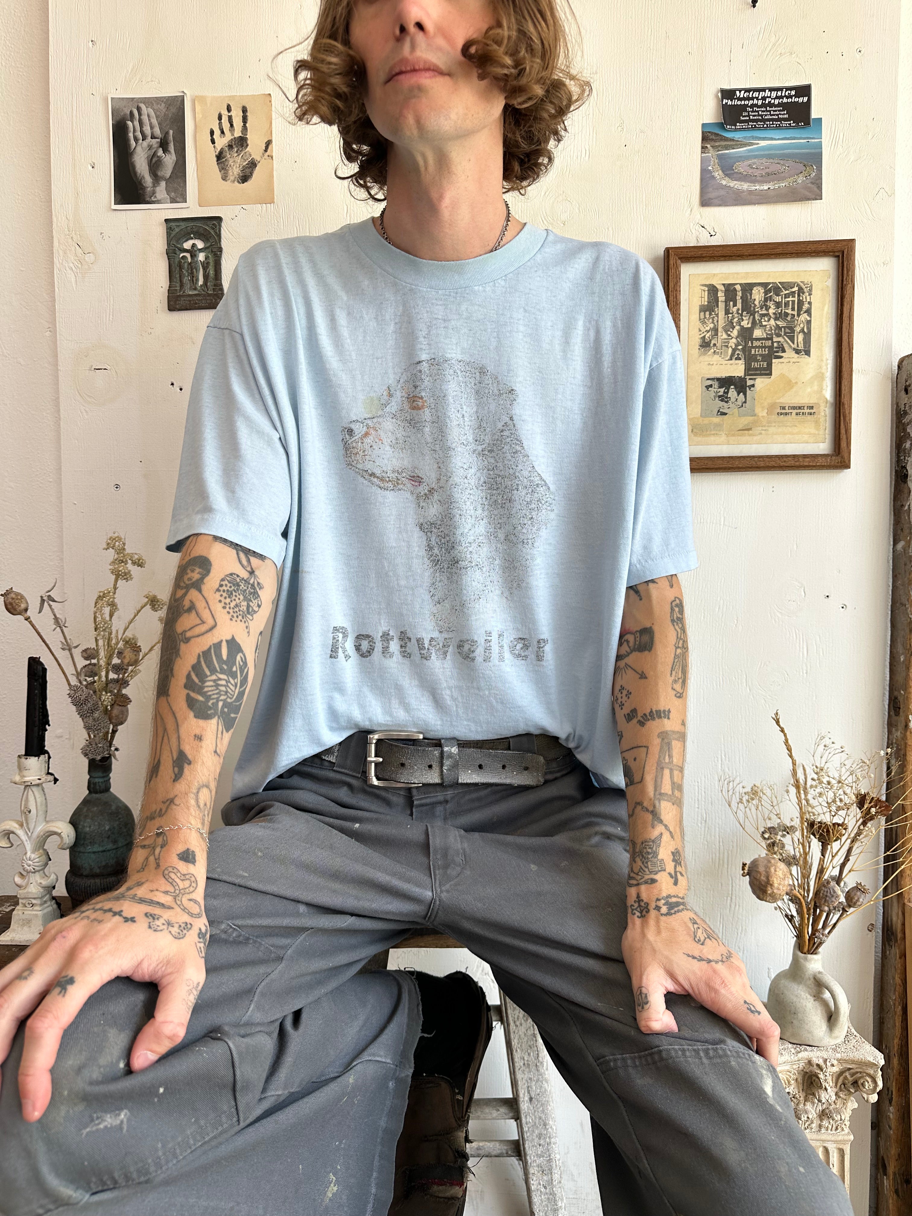 1980s Paper Thin Rottweiler Tee (Boxy XL)
