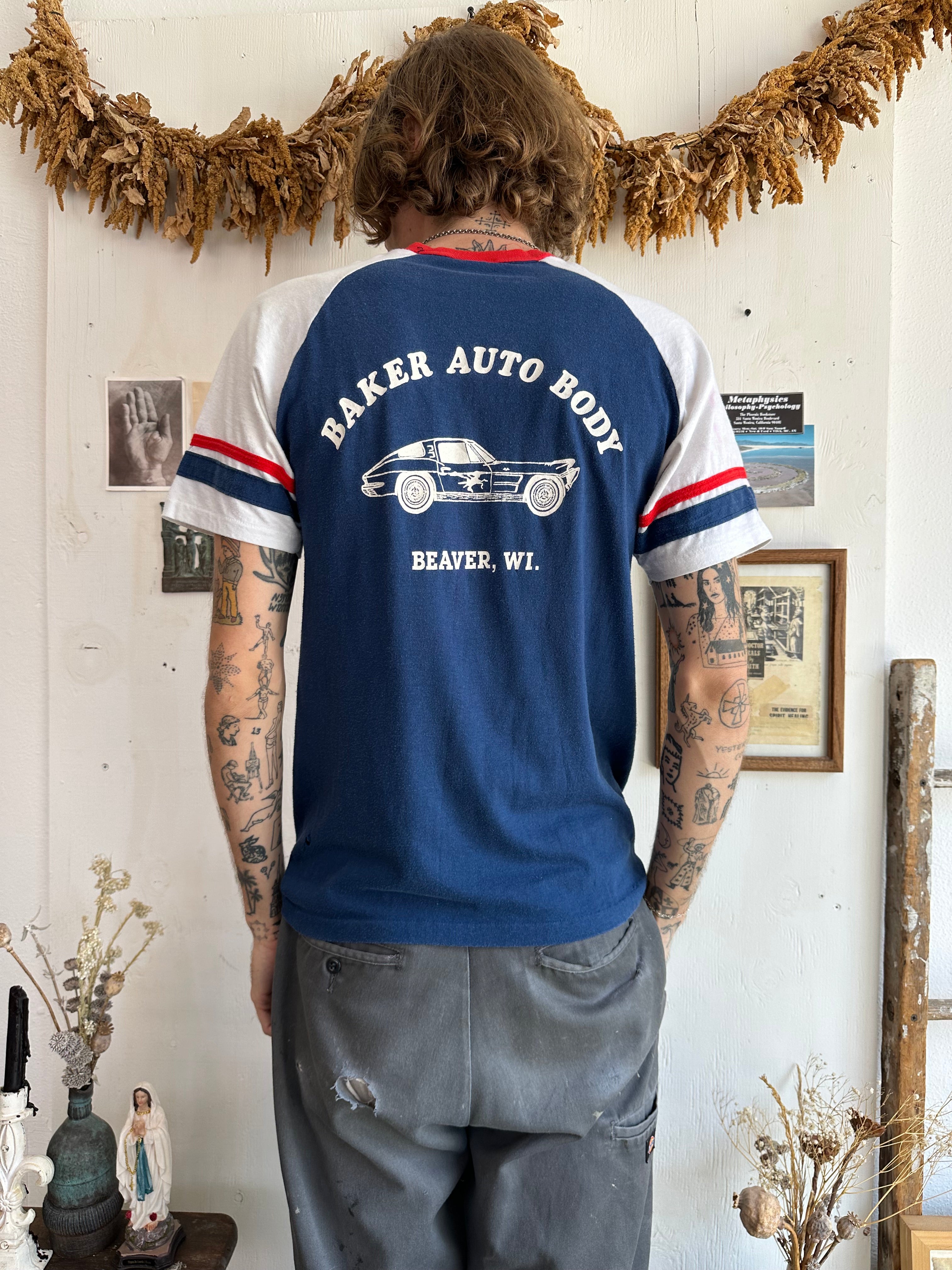 1970s Baker Autobody Athletic Tee (M/L)