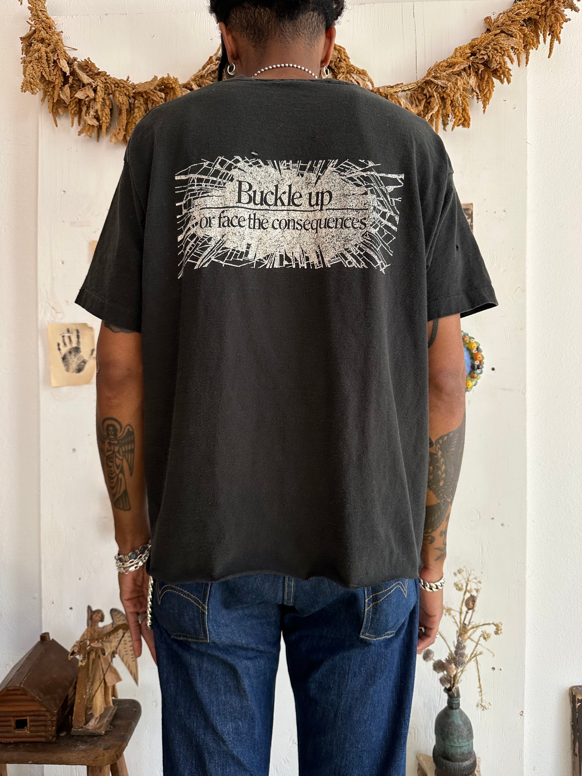 1990s Buckle Up Tee