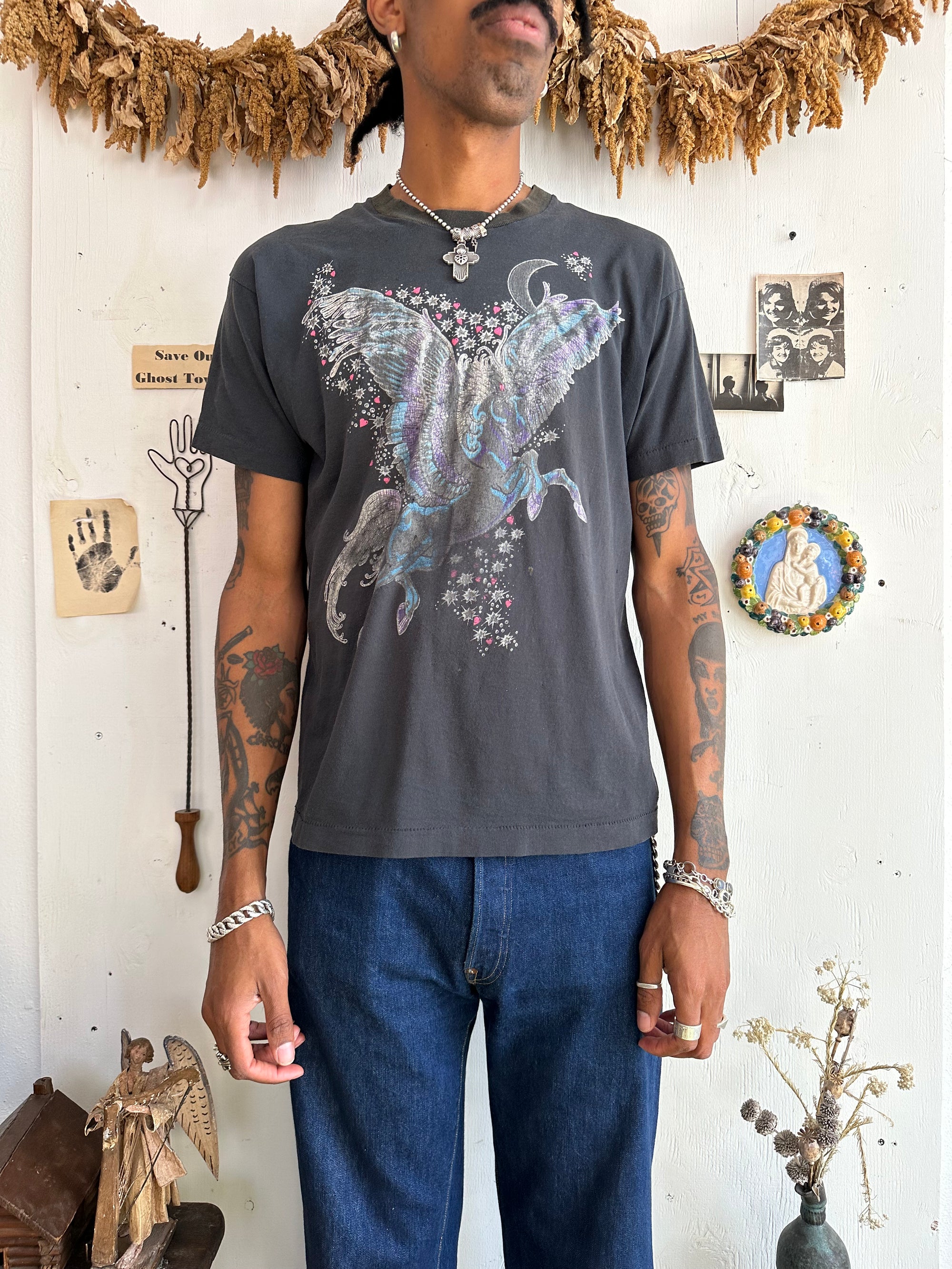 1980s Faded Two-Tone Unicorn Tee