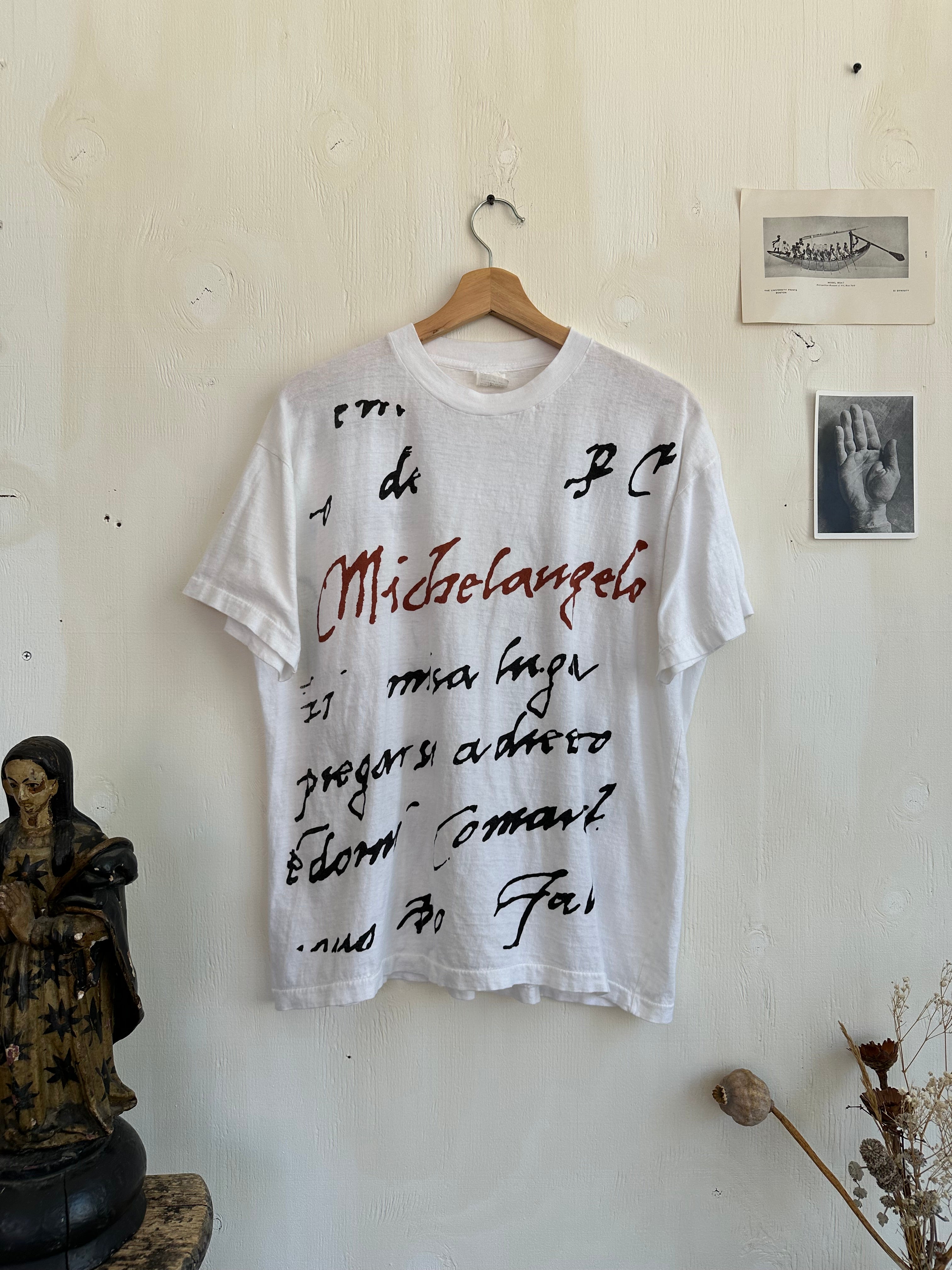 1980s Michelangelo Script Tee (Boxy M/L)