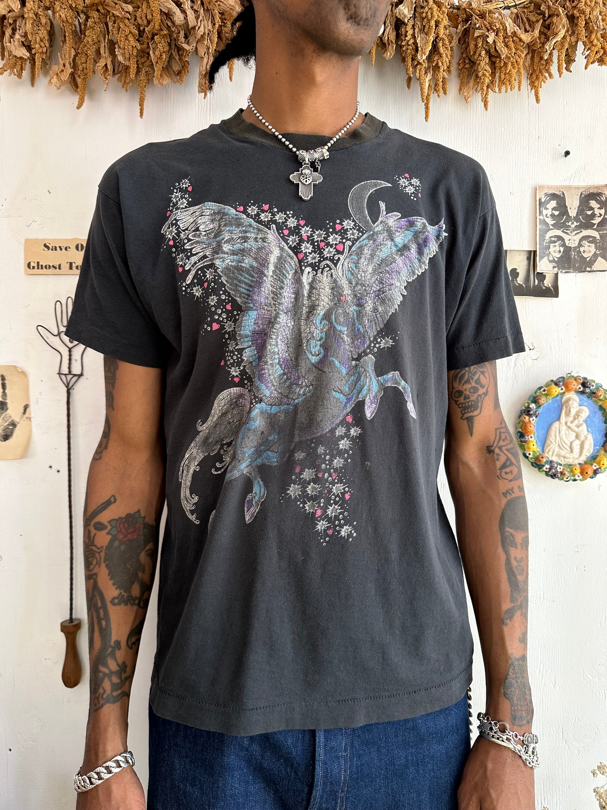 1980s Faded Two-Tone Unicorn Tee