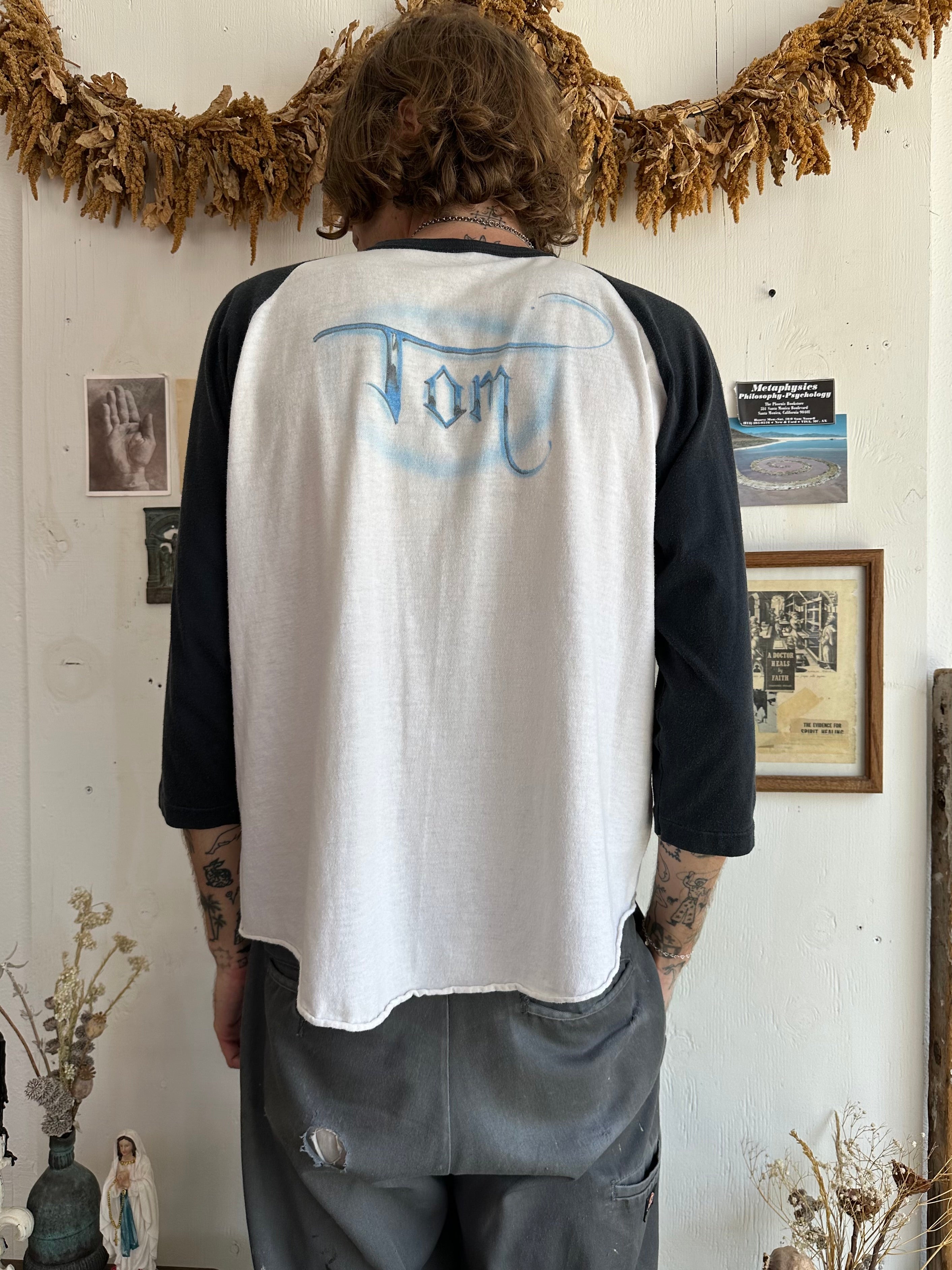 1980s Homemade Country Boy Baseball Tee (Boxy XL)