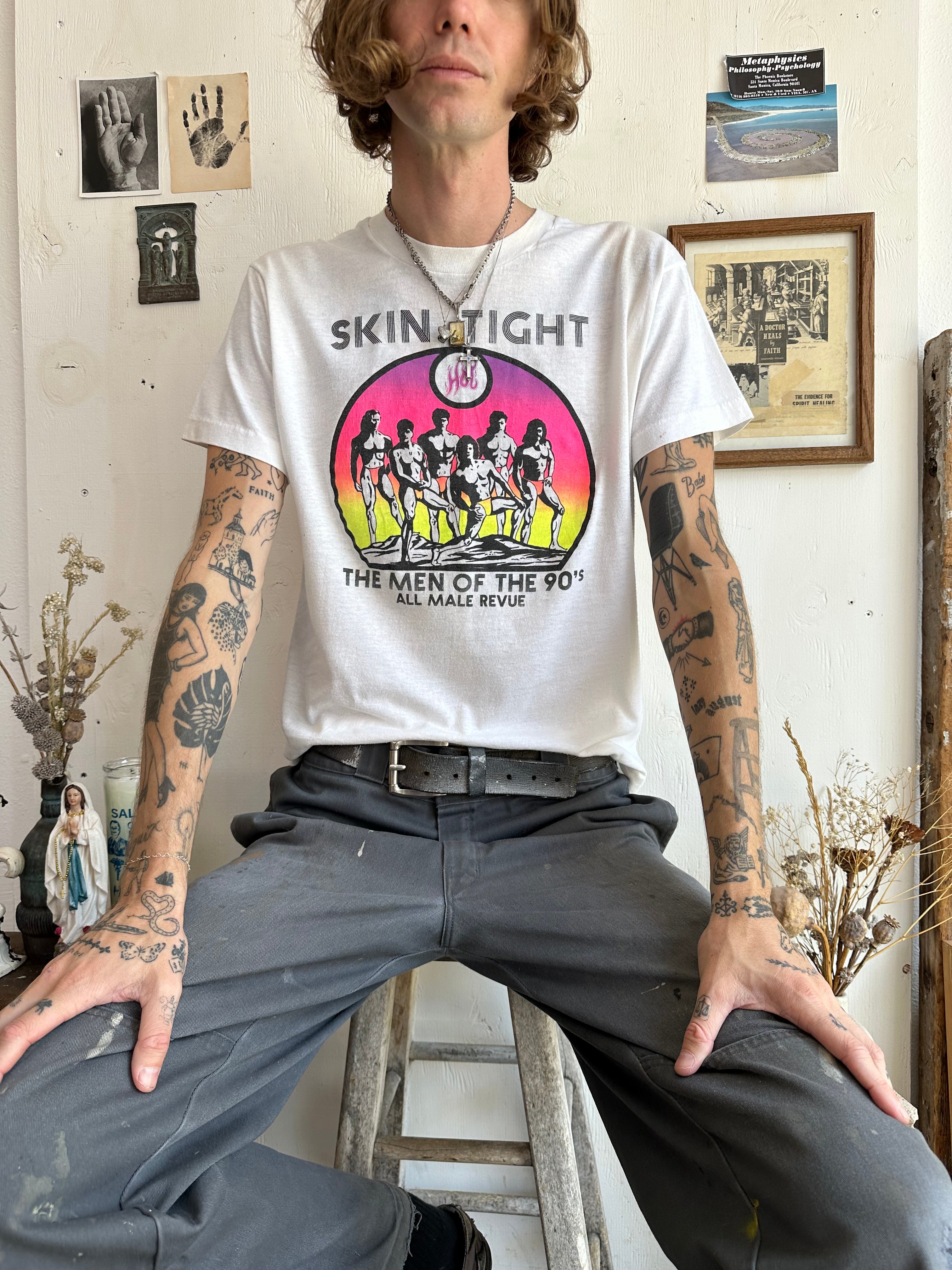 1980s Skintight T-Shirt (M)