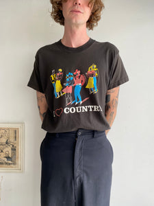 1980s Faded "I Love Country" T-Shirt (L/XL)