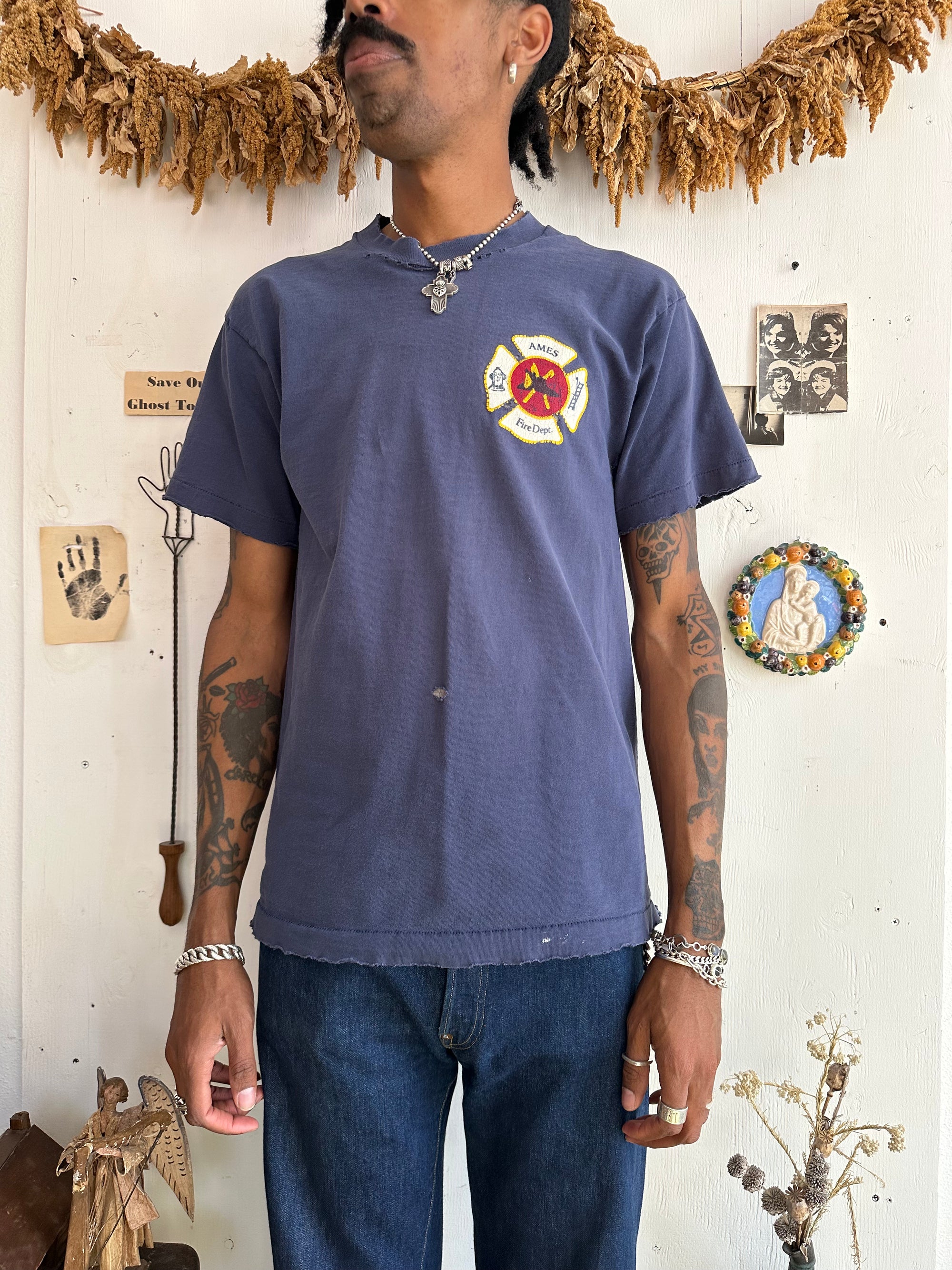 1990s Faded Fire Dept. Tee
