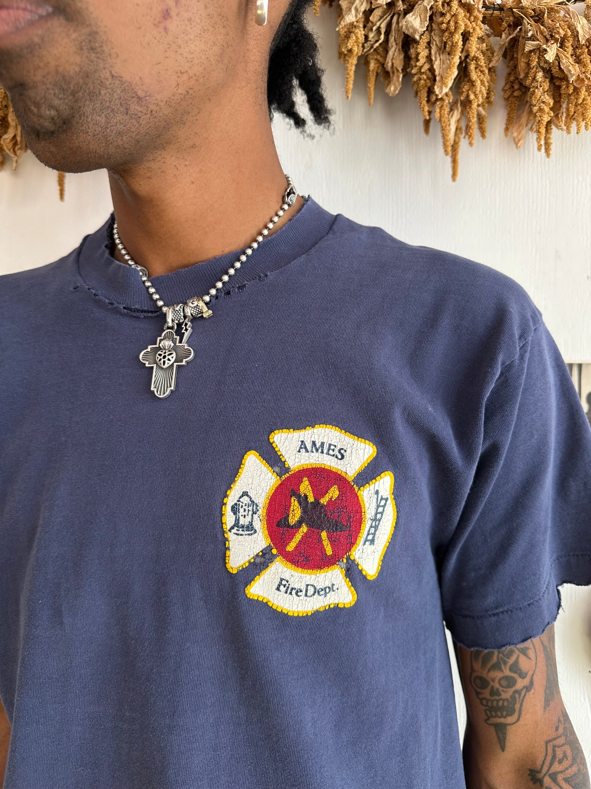 1990s Faded Fire Dept. Tee