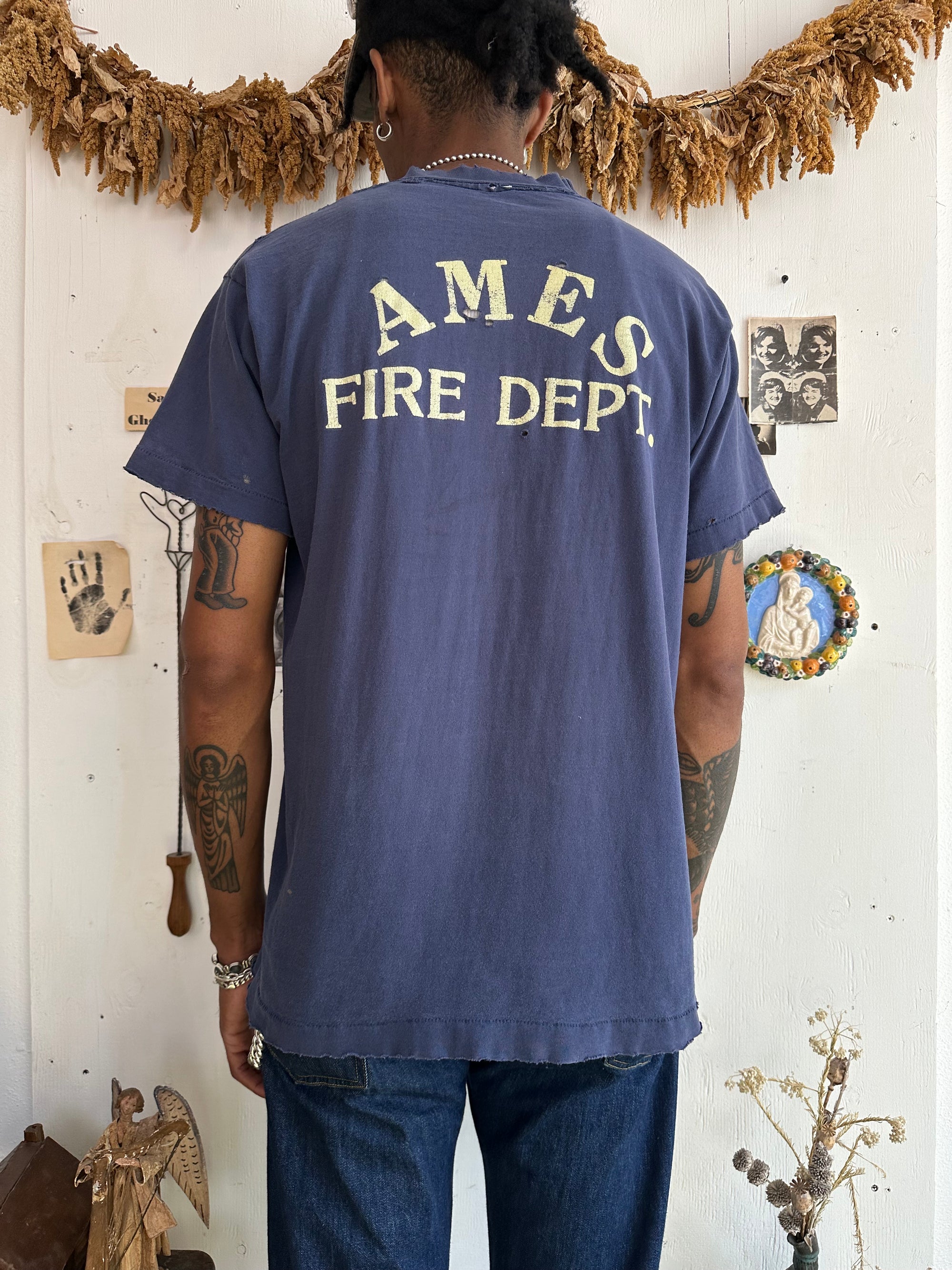 1990s Faded Fire Dept. Tee