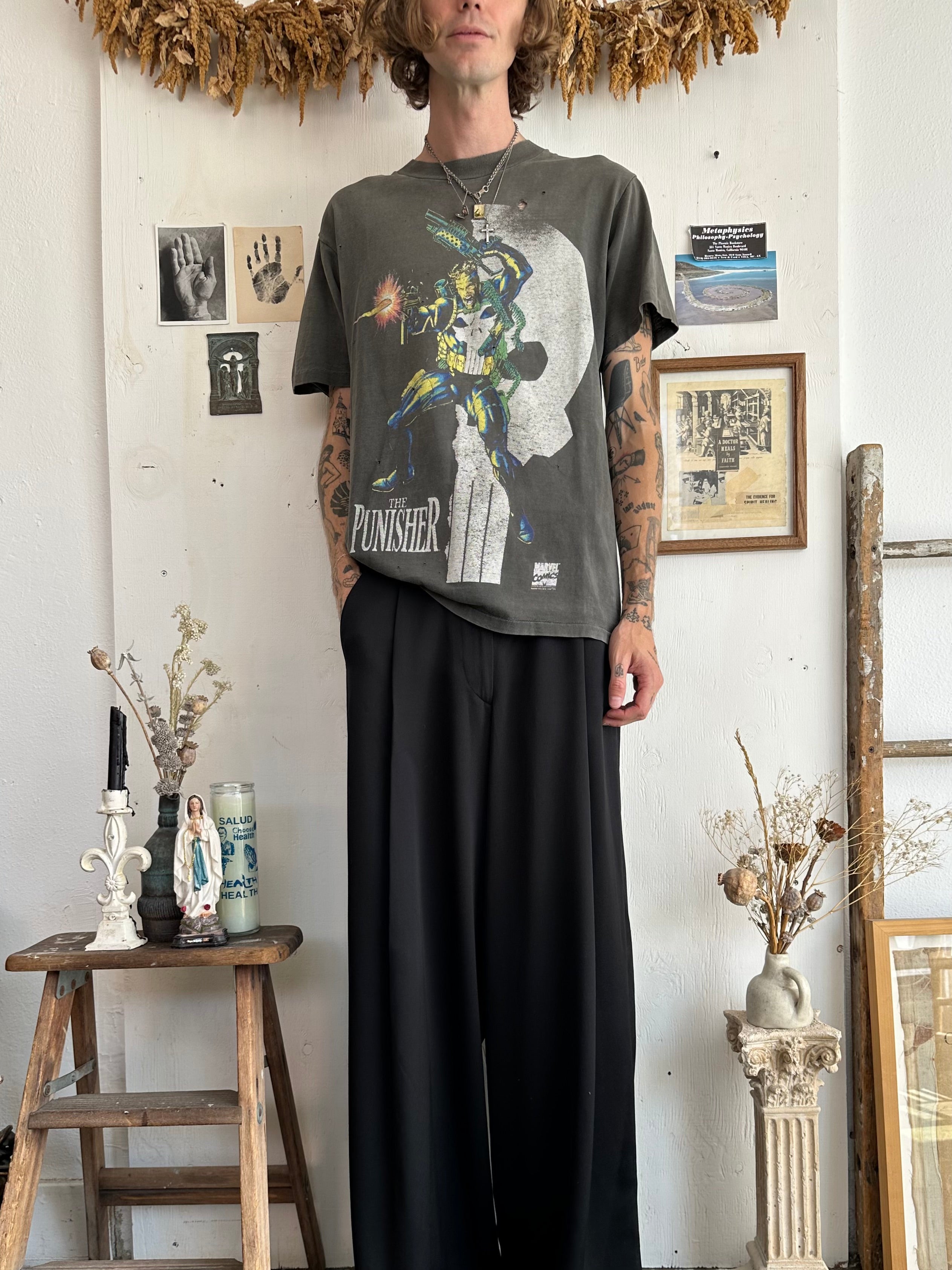 1990s Thrashed Punisher T-Shirt (M/L)