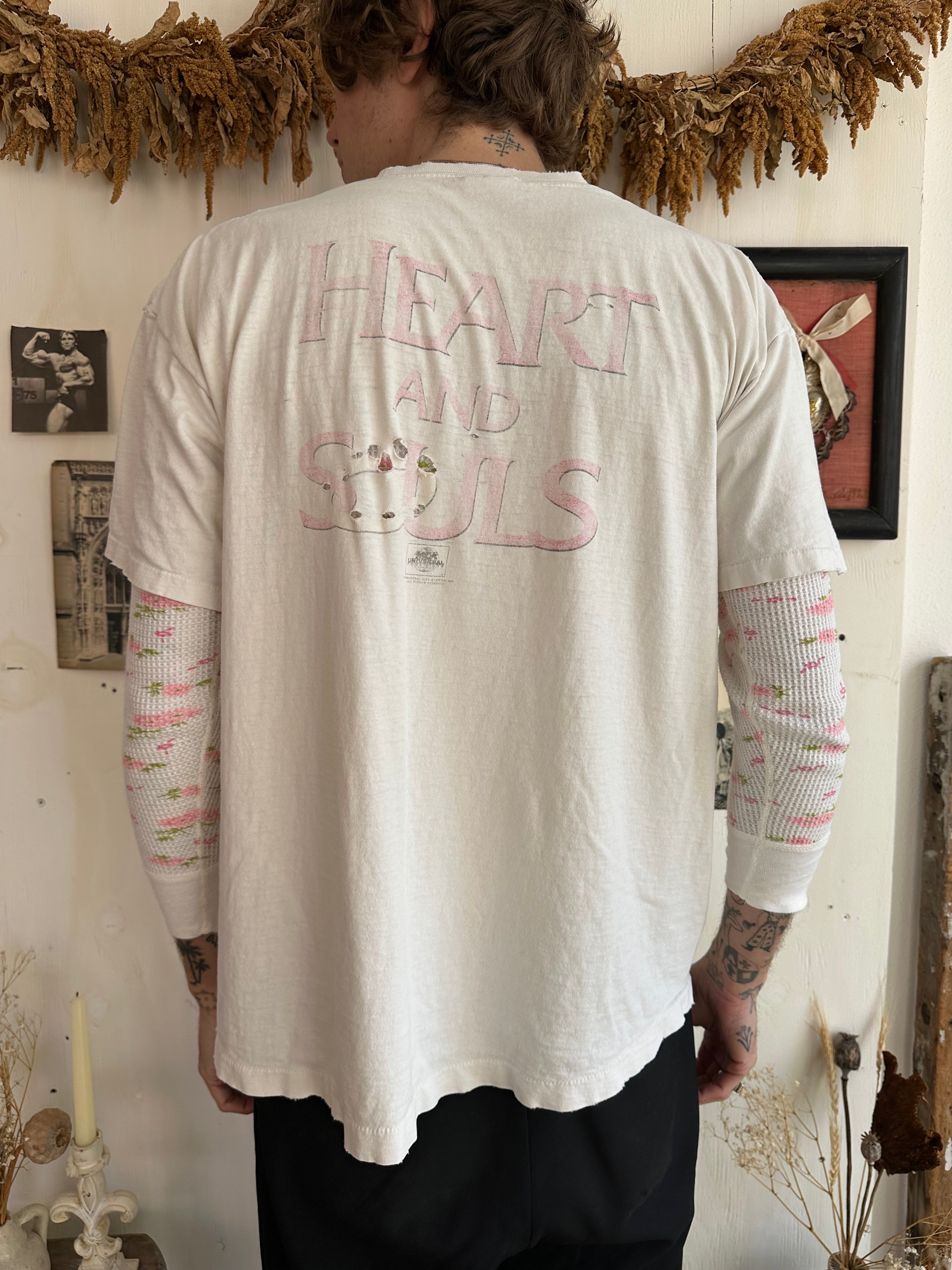 1993 Well Worn Heart and Souls Movie T-Shirt (XL)